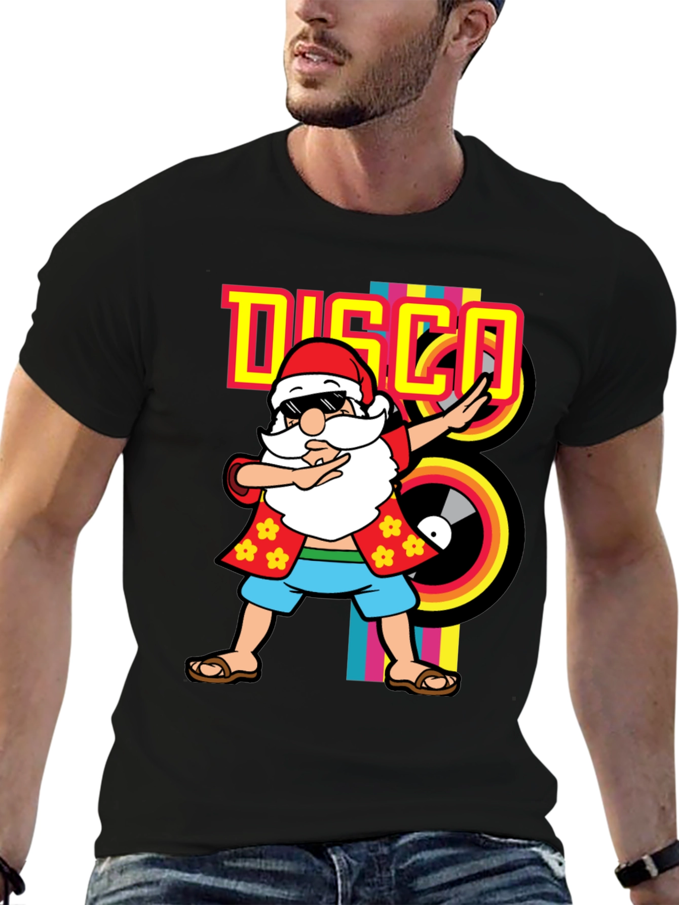 Disco Santa T-Shirt - Holiday Party Fun!