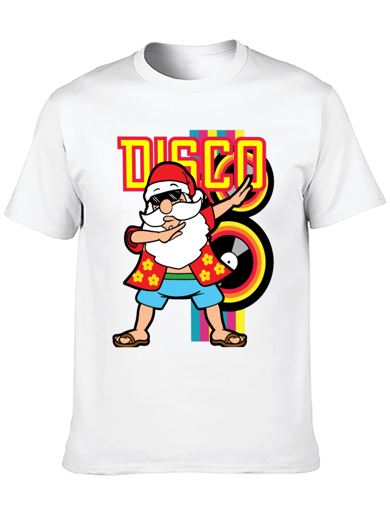 Disco Santa T-Shirt - Holiday Party Fun!