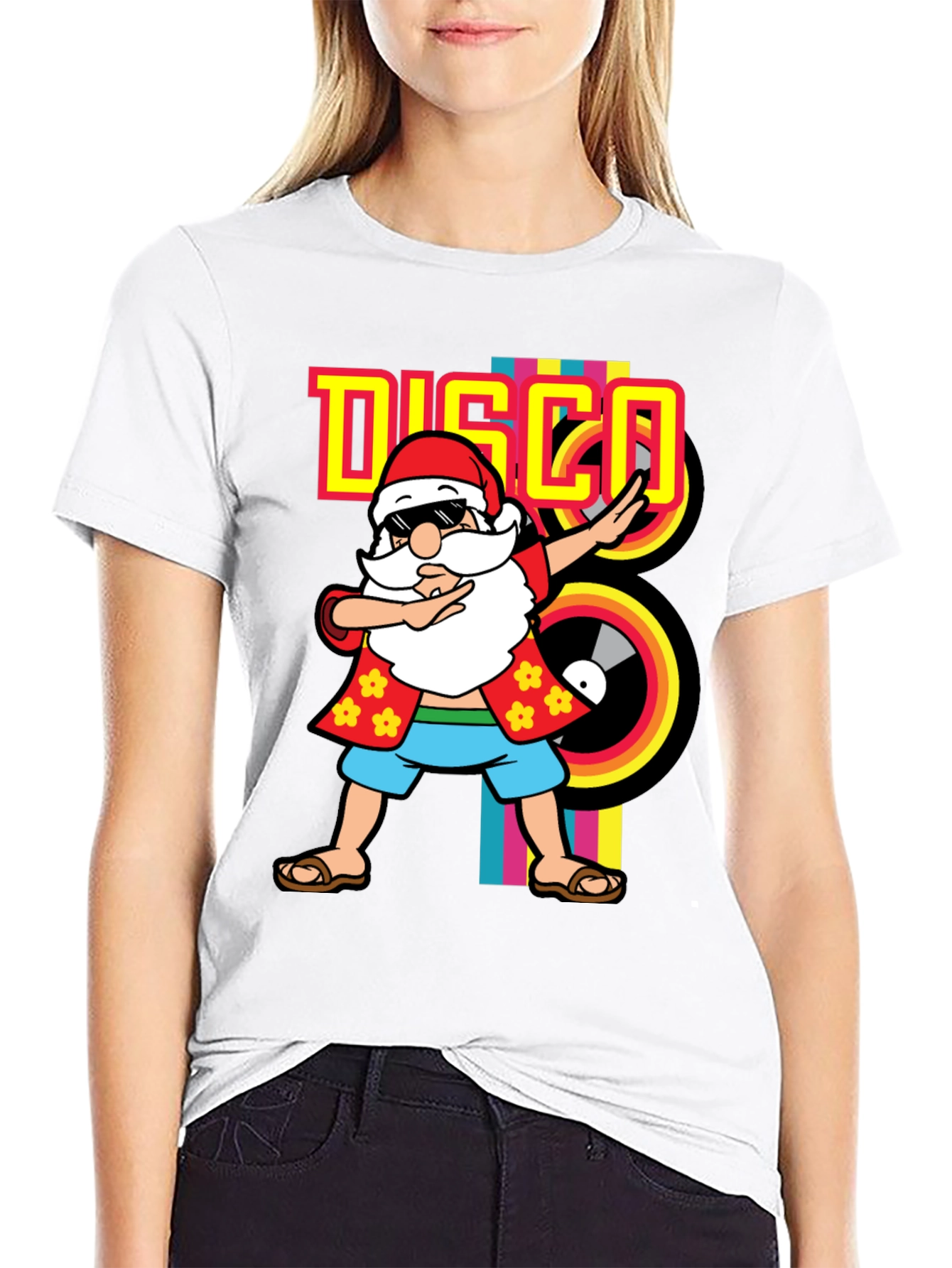 Disco Santa T-Shirt - Holiday Party Fun!