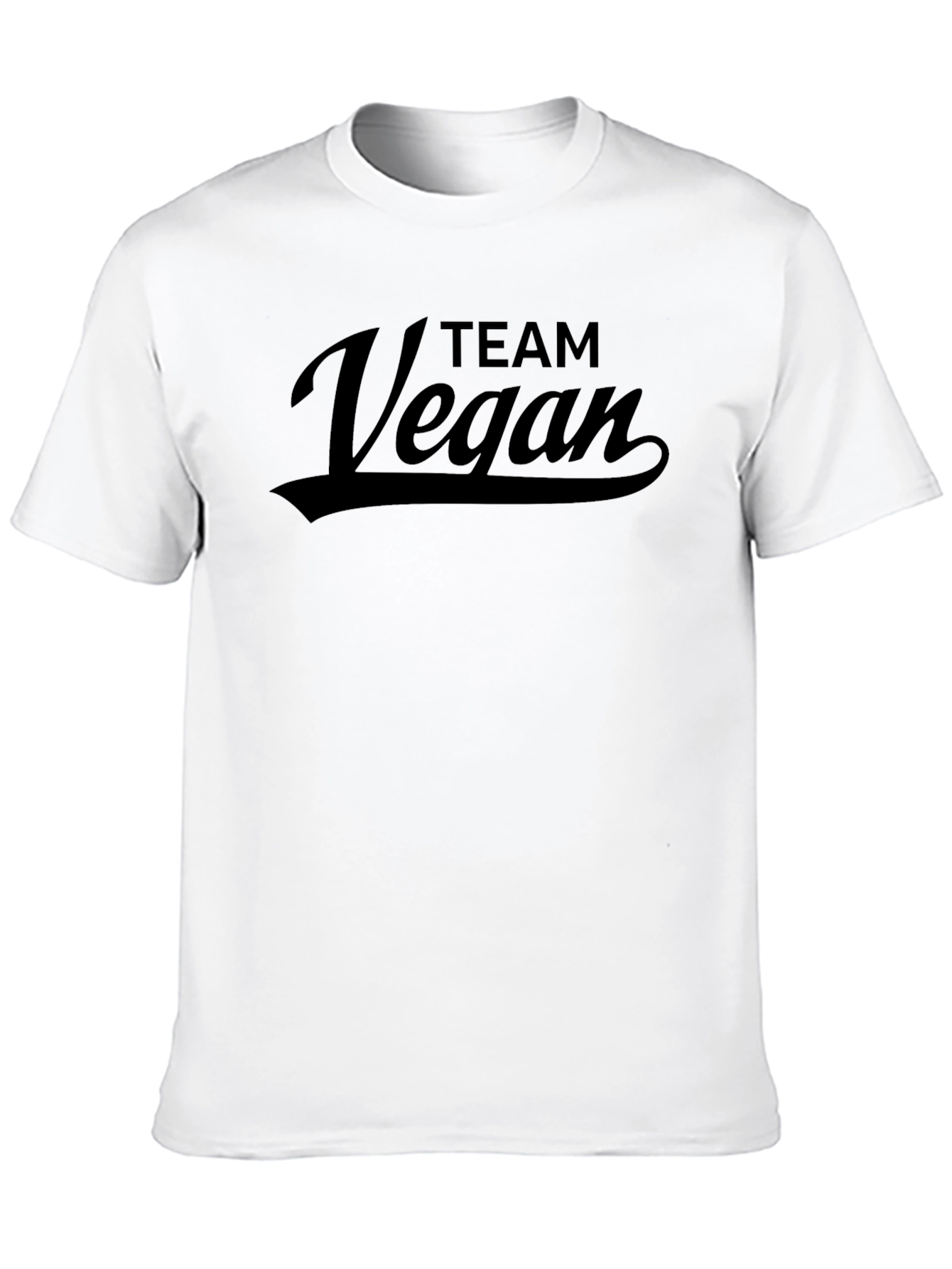 Team Vegan Black Graphic T-Shirt
