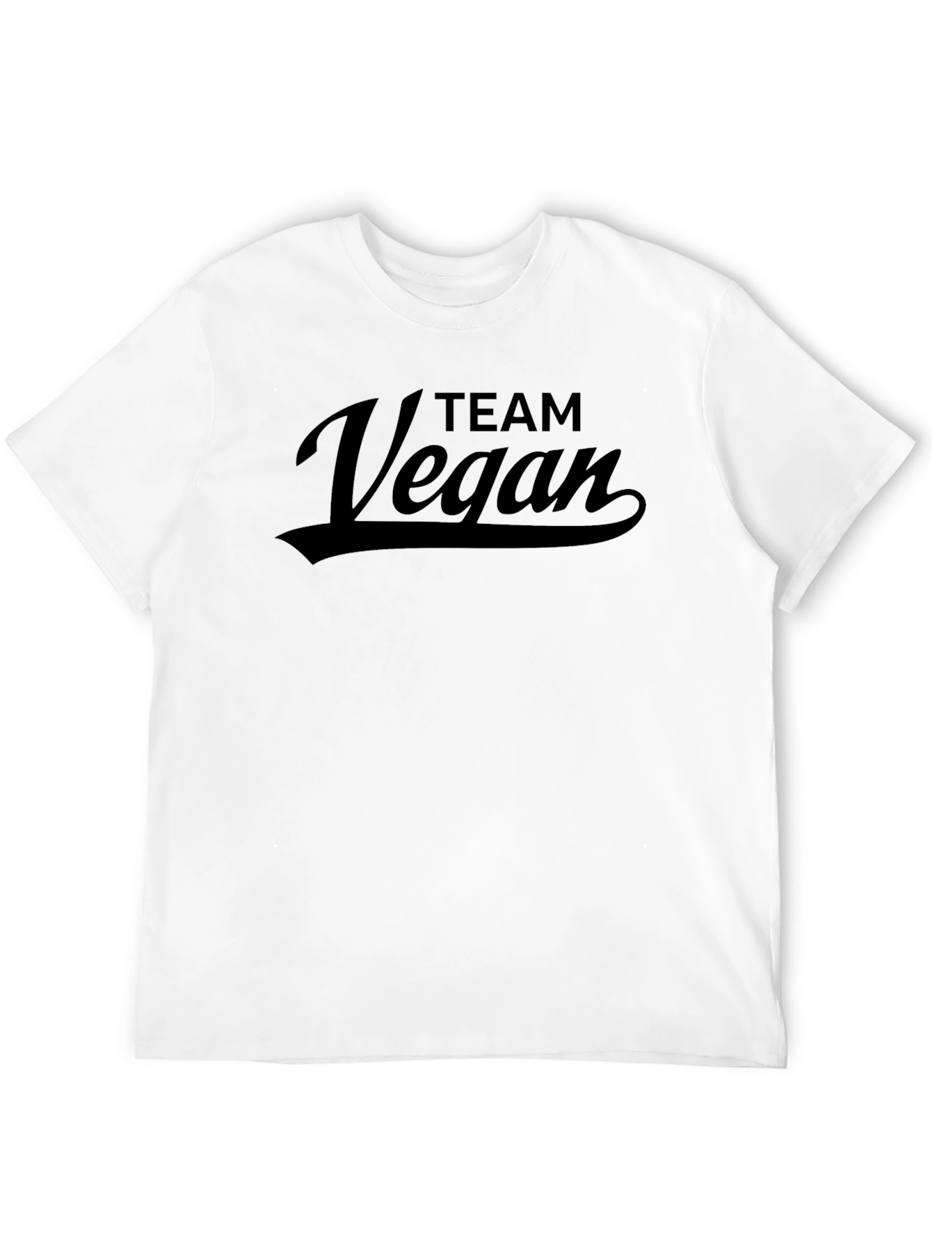 Team Vegan Black Graphic T-Shirt