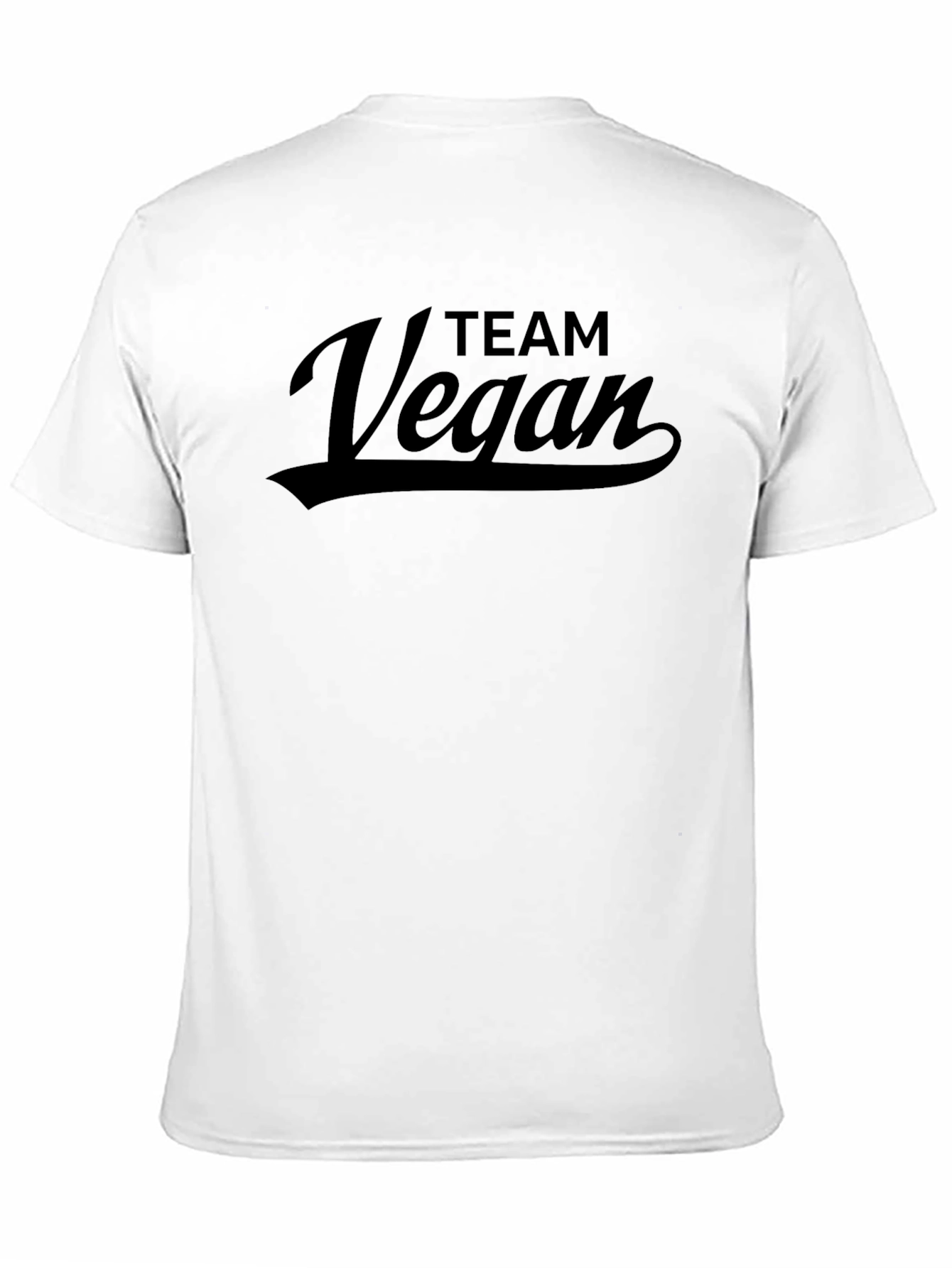 Team Vegan Black Graphic T-Shirt