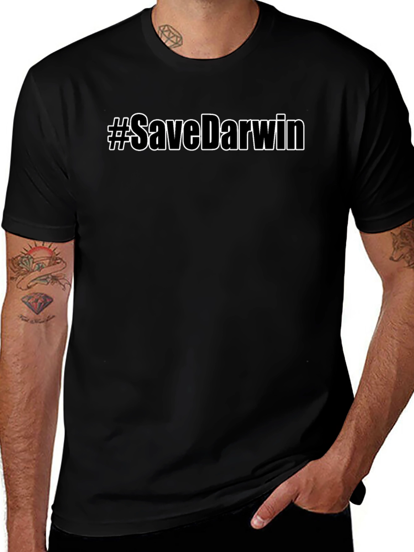 #SaveDarwin Graphic Tee - Black