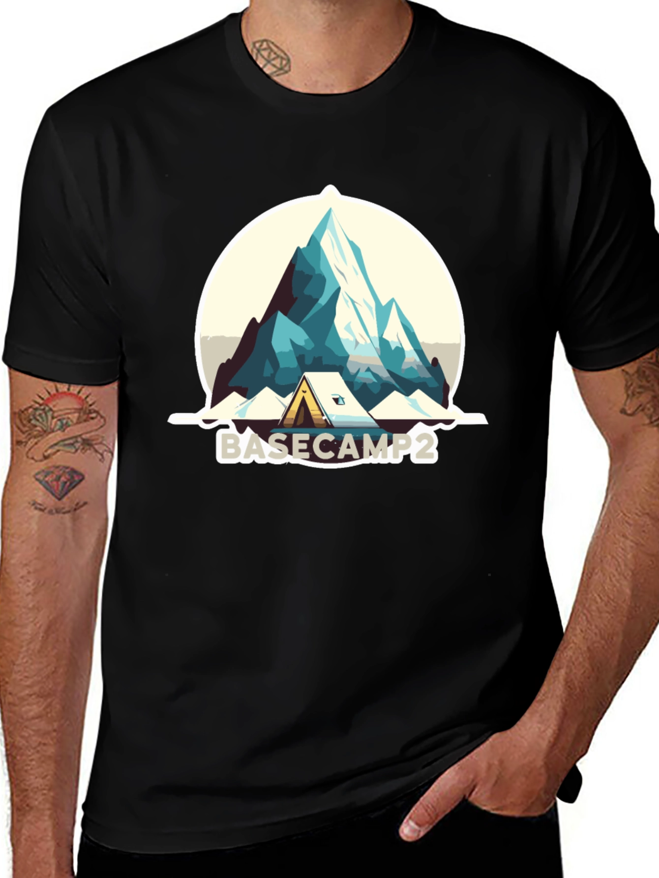 Basecamp2 Adventure T-Shirt - Mountain Design