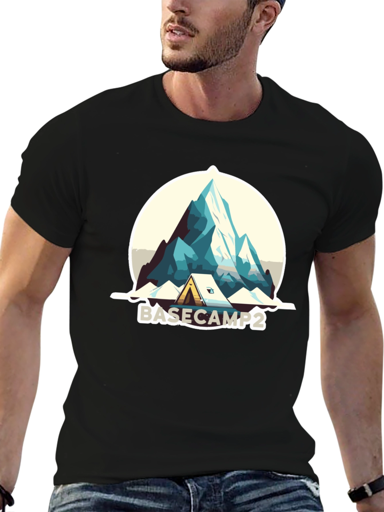 Basecamp2 Adventure T-Shirt - Mountain Design