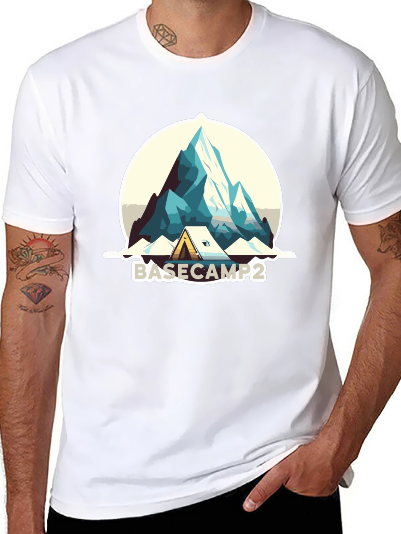 Basecamp2 Adventure T-Shirt - Mountain Design