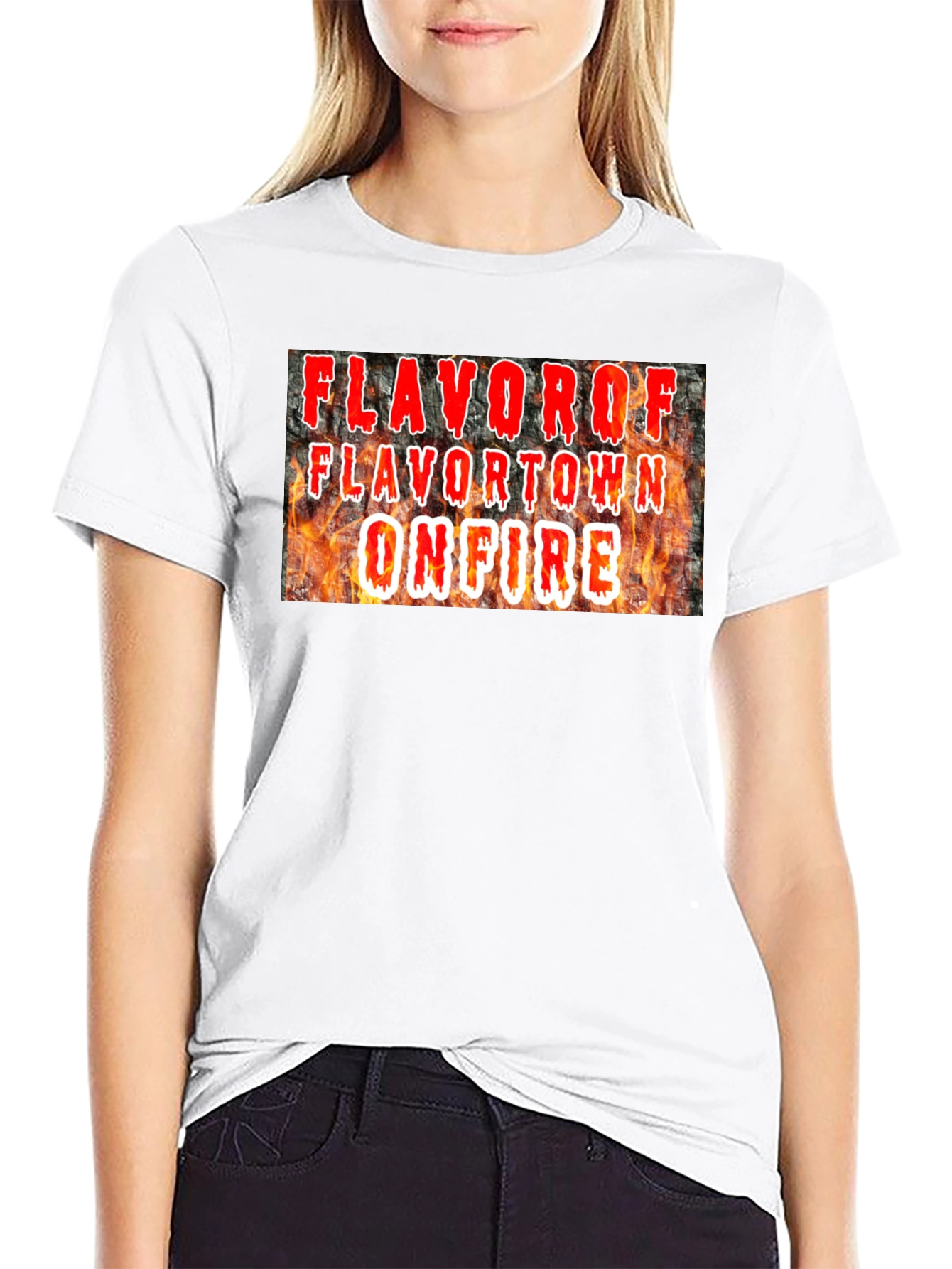 FlavorTown On Fire Graphic T-Shirt