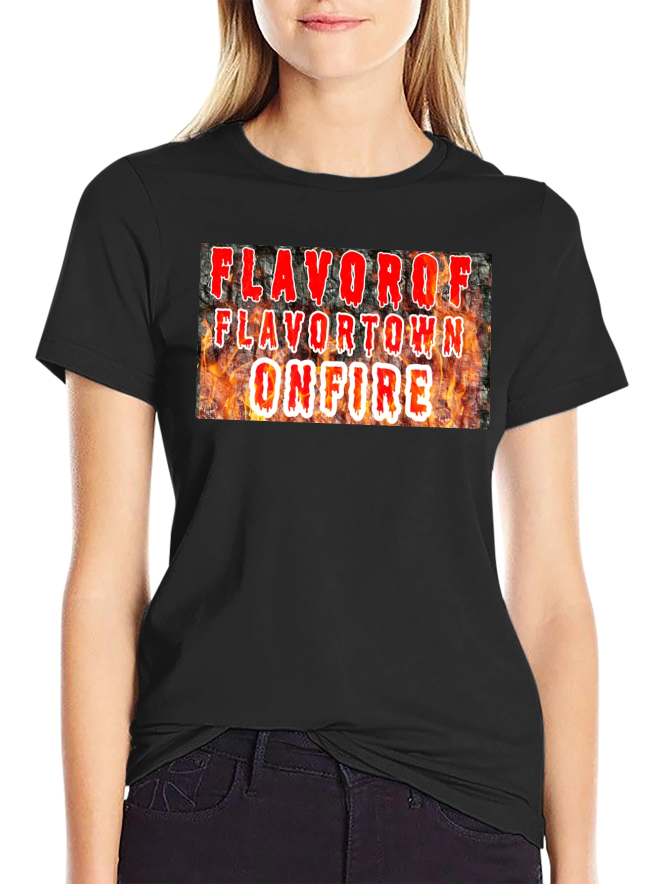 FlavorTown On Fire Graphic T-Shirt