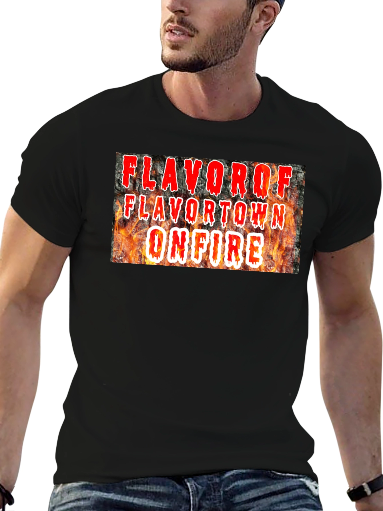 FlavorTown On Fire Graphic T-Shirt