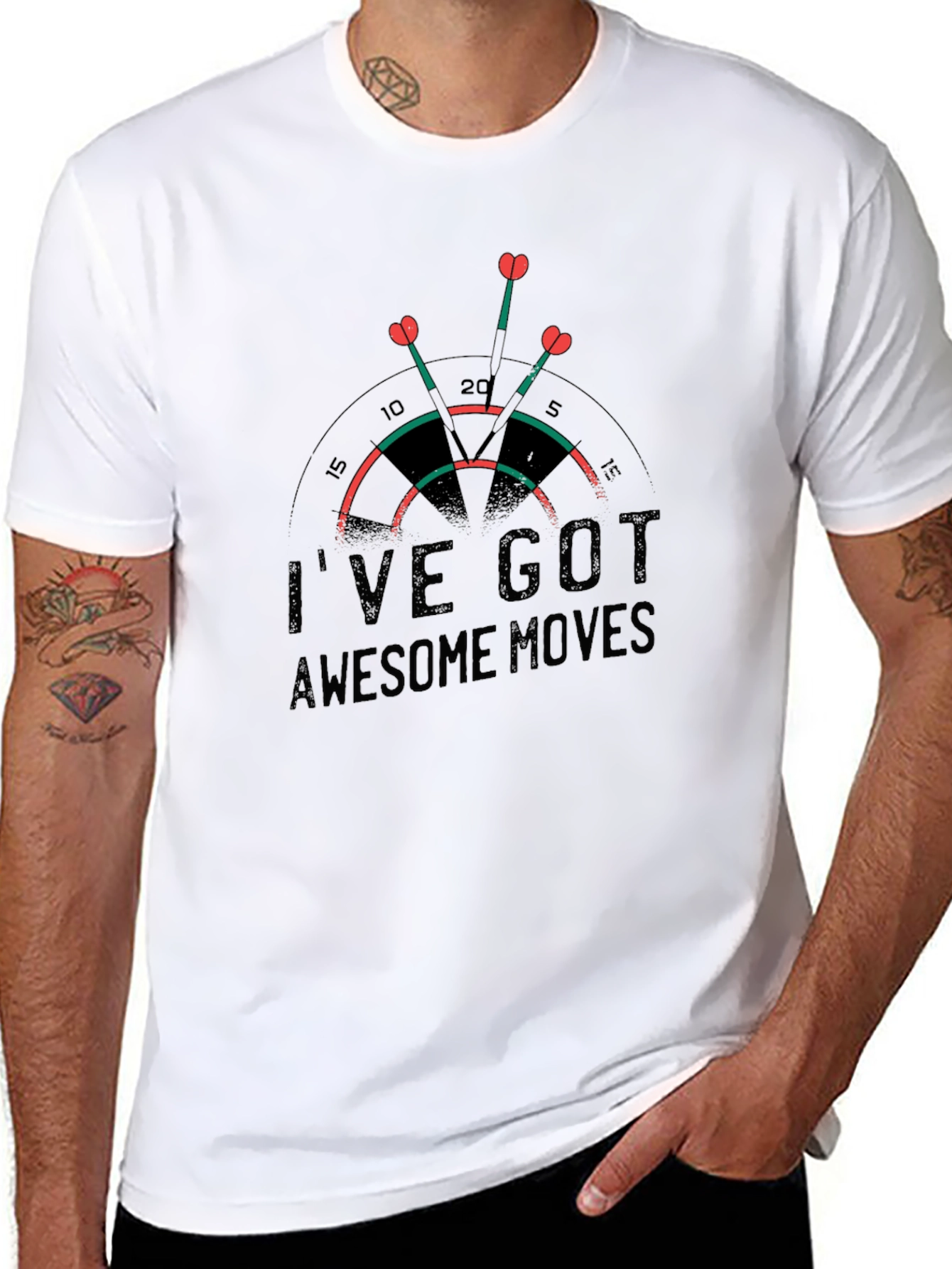 Awesome Moves Darts Graphic T-Shirt