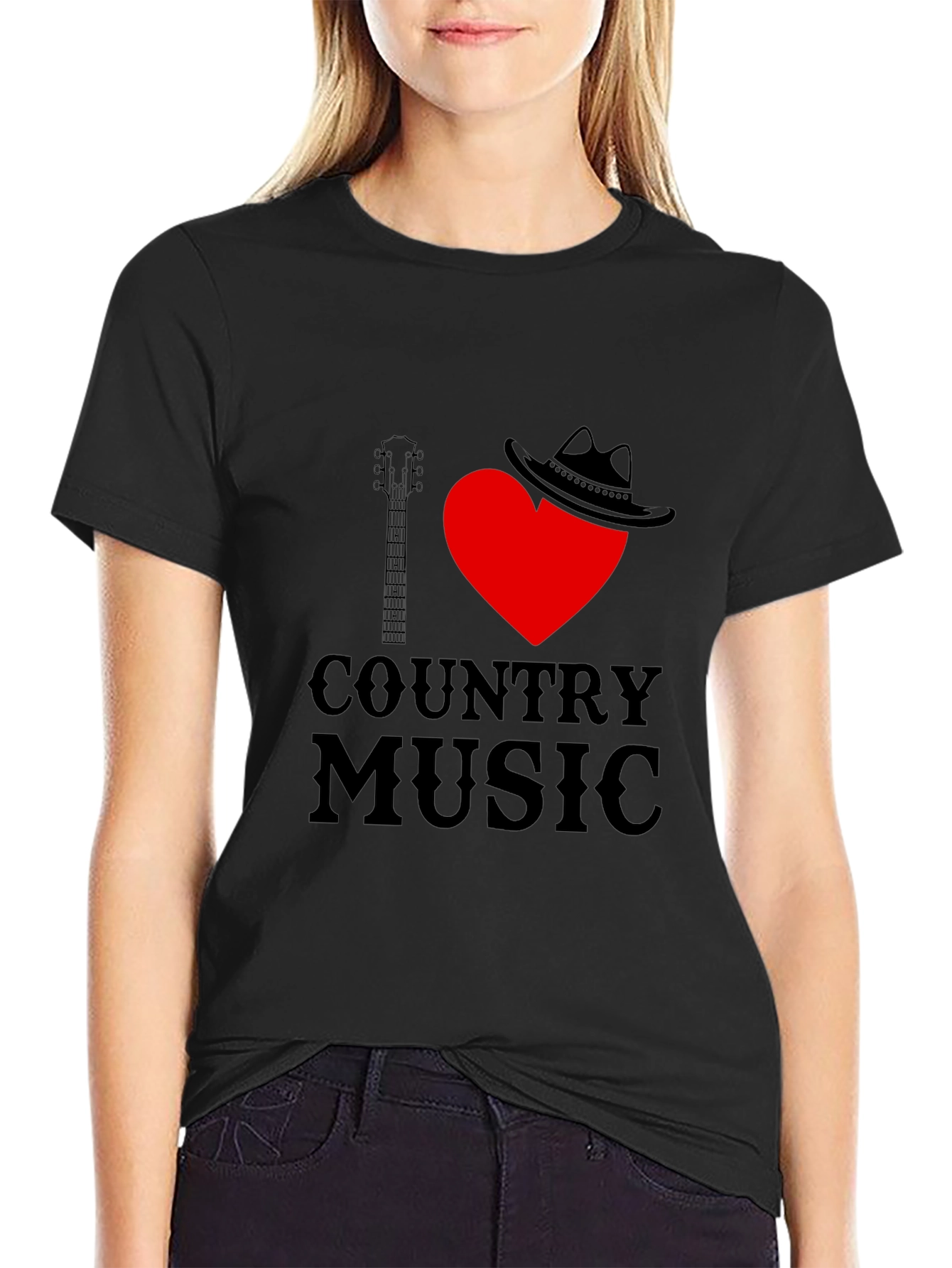 I Heart Country Music Graphic T-Shirt