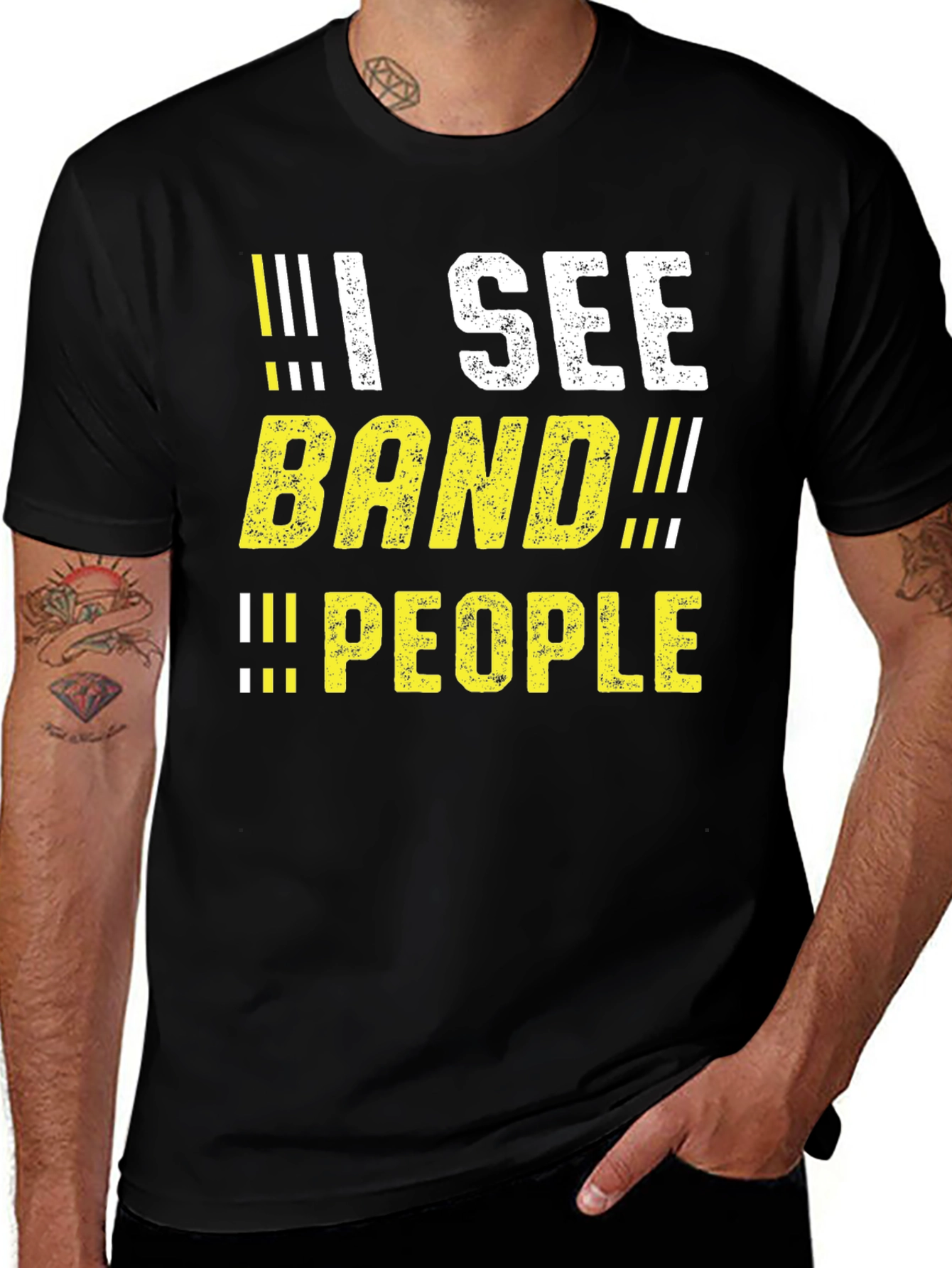 I See BAND People T-Shirt Funny Band Geek Tee