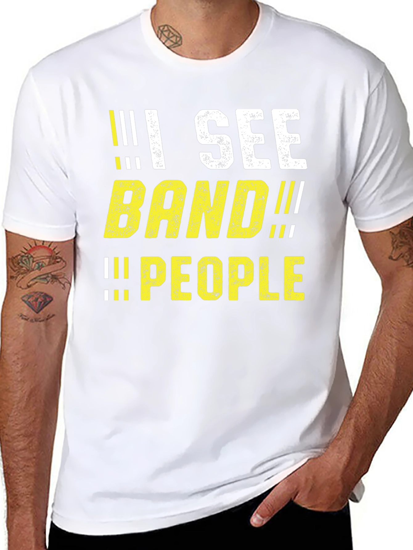 I See BAND People T-Shirt Funny Band Geek Tee