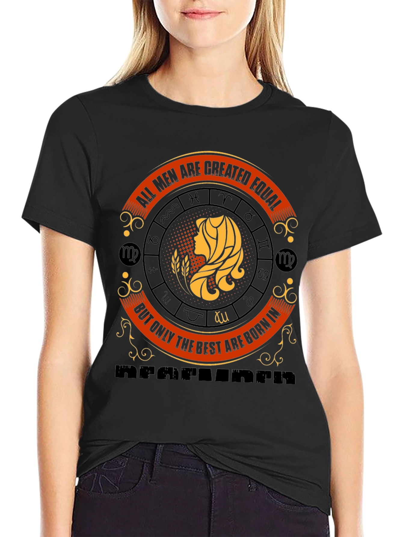 Virgo Zodiac T-Shirt - All Men Are Created Equal