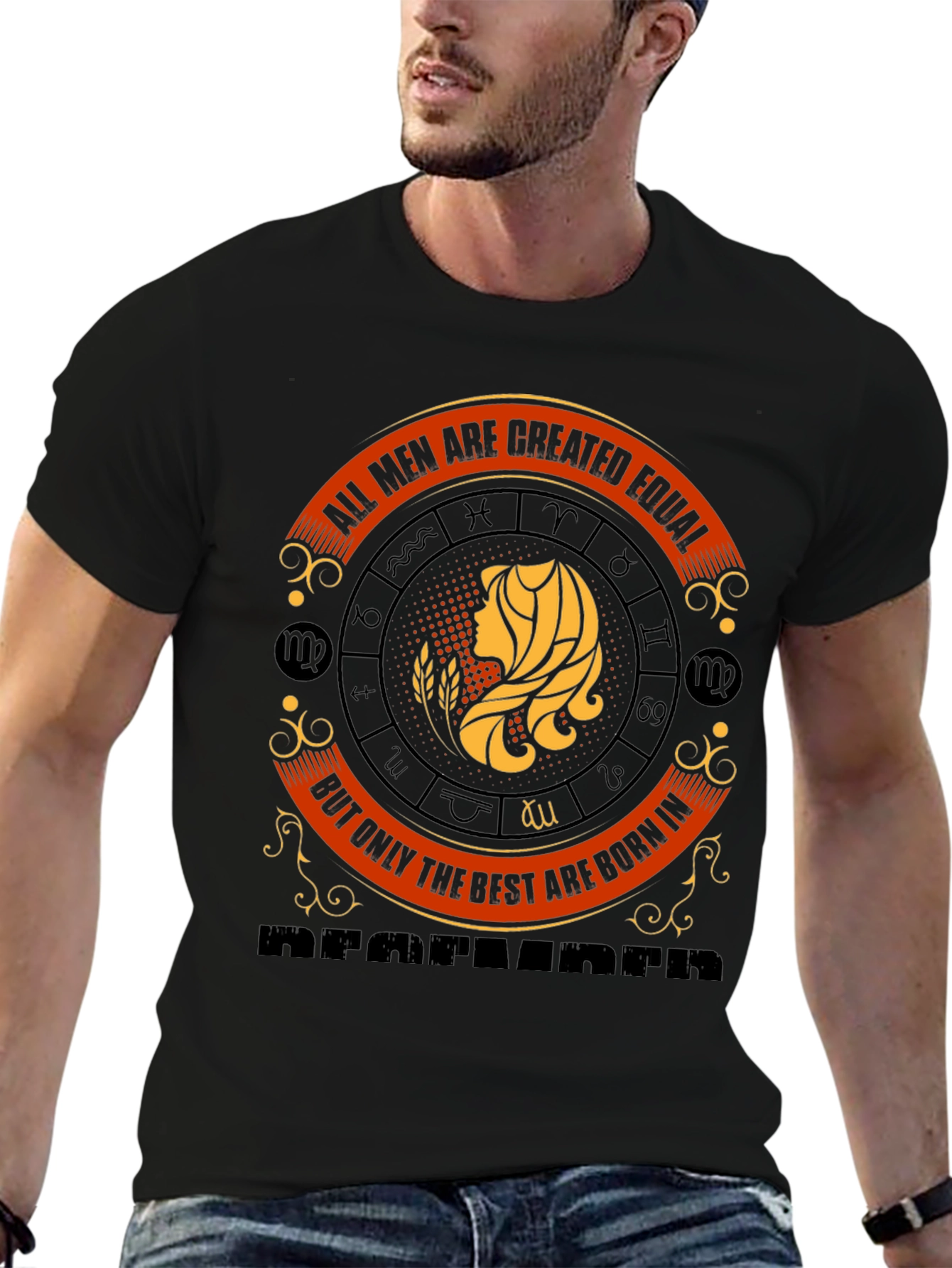 Virgo Zodiac T-Shirt - All Men Are Created Equal
