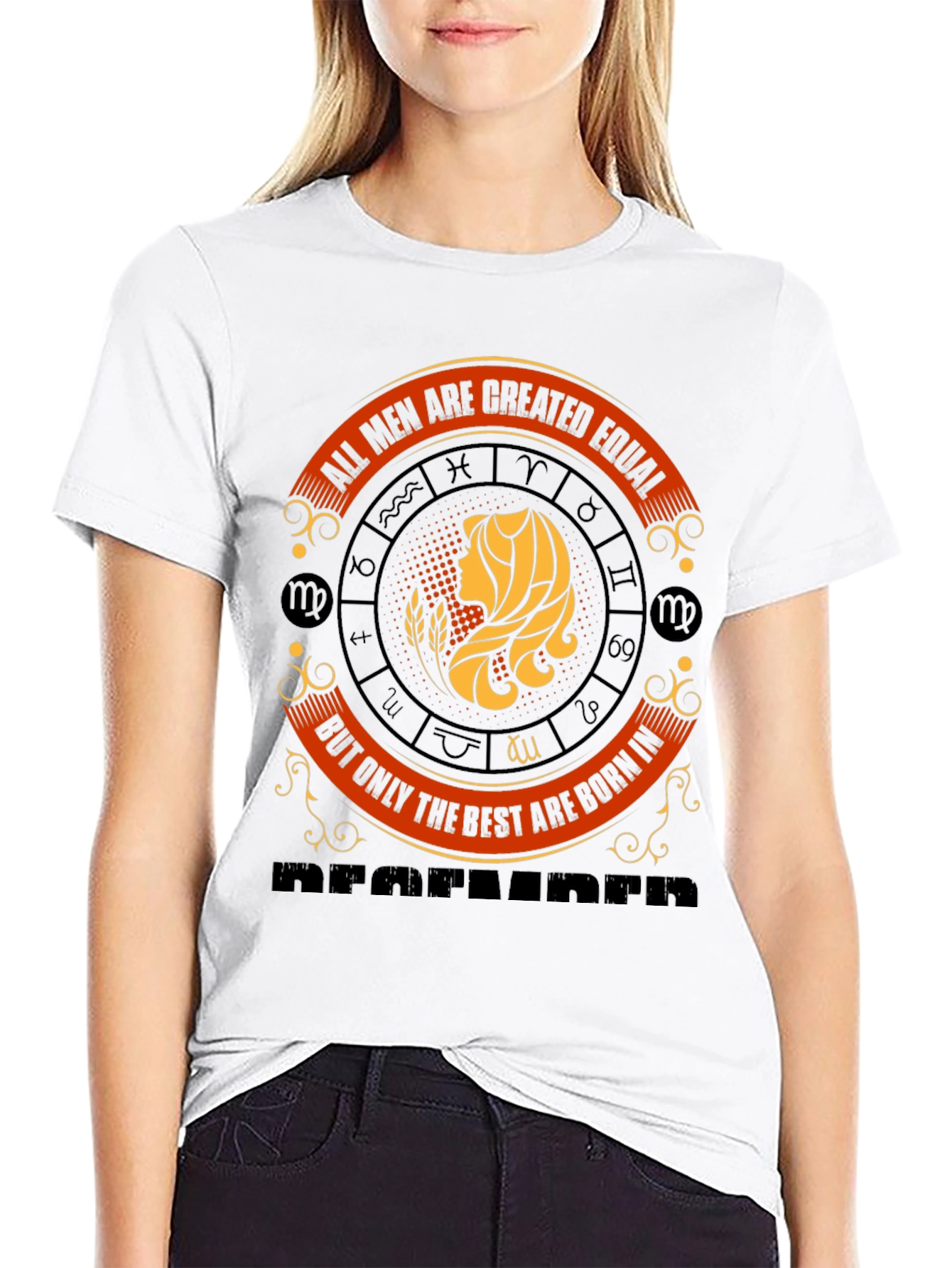 Virgo Zodiac T-Shirt - All Men Are Created Equal