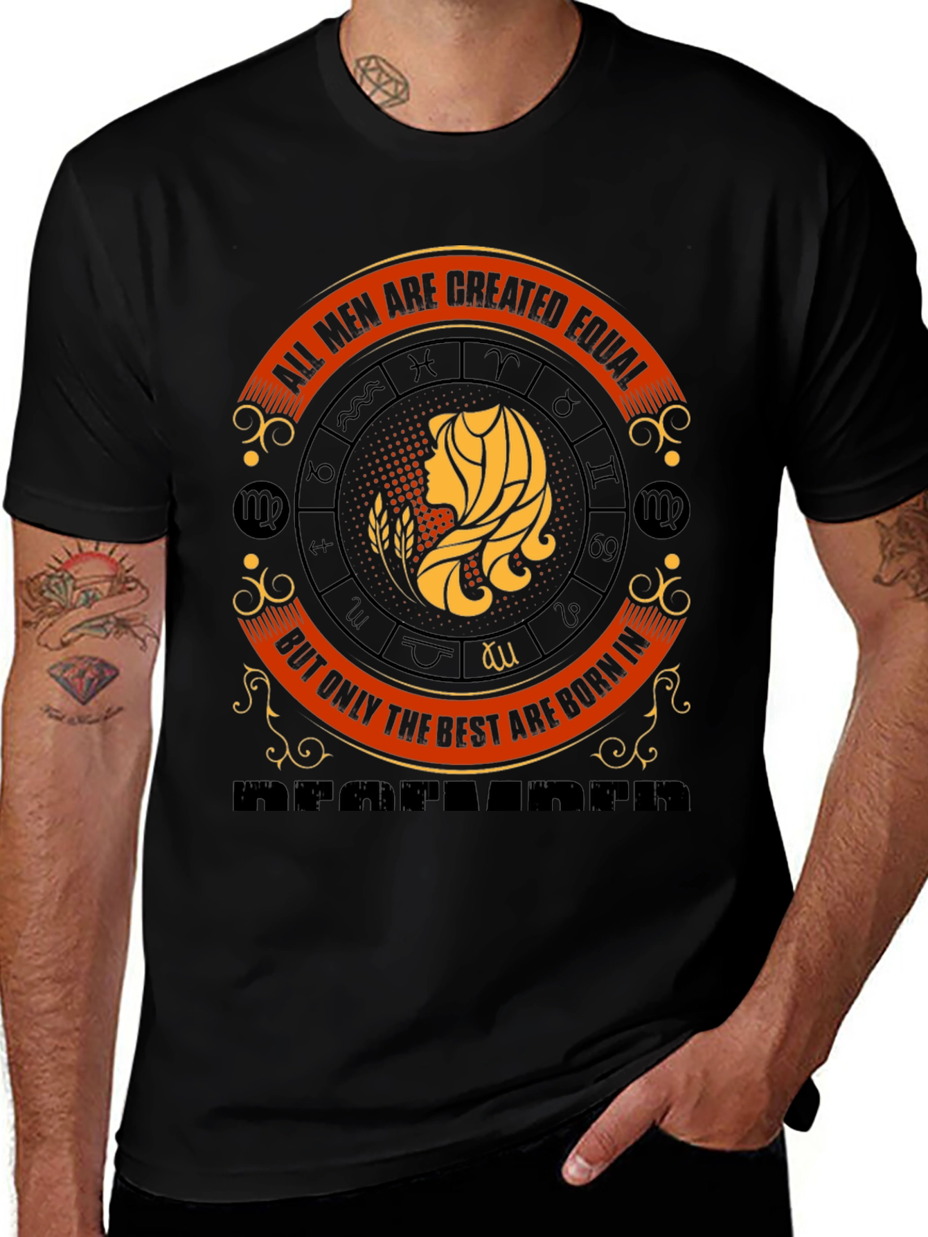 Virgo Zodiac T-Shirt - All Men Are Created Equal