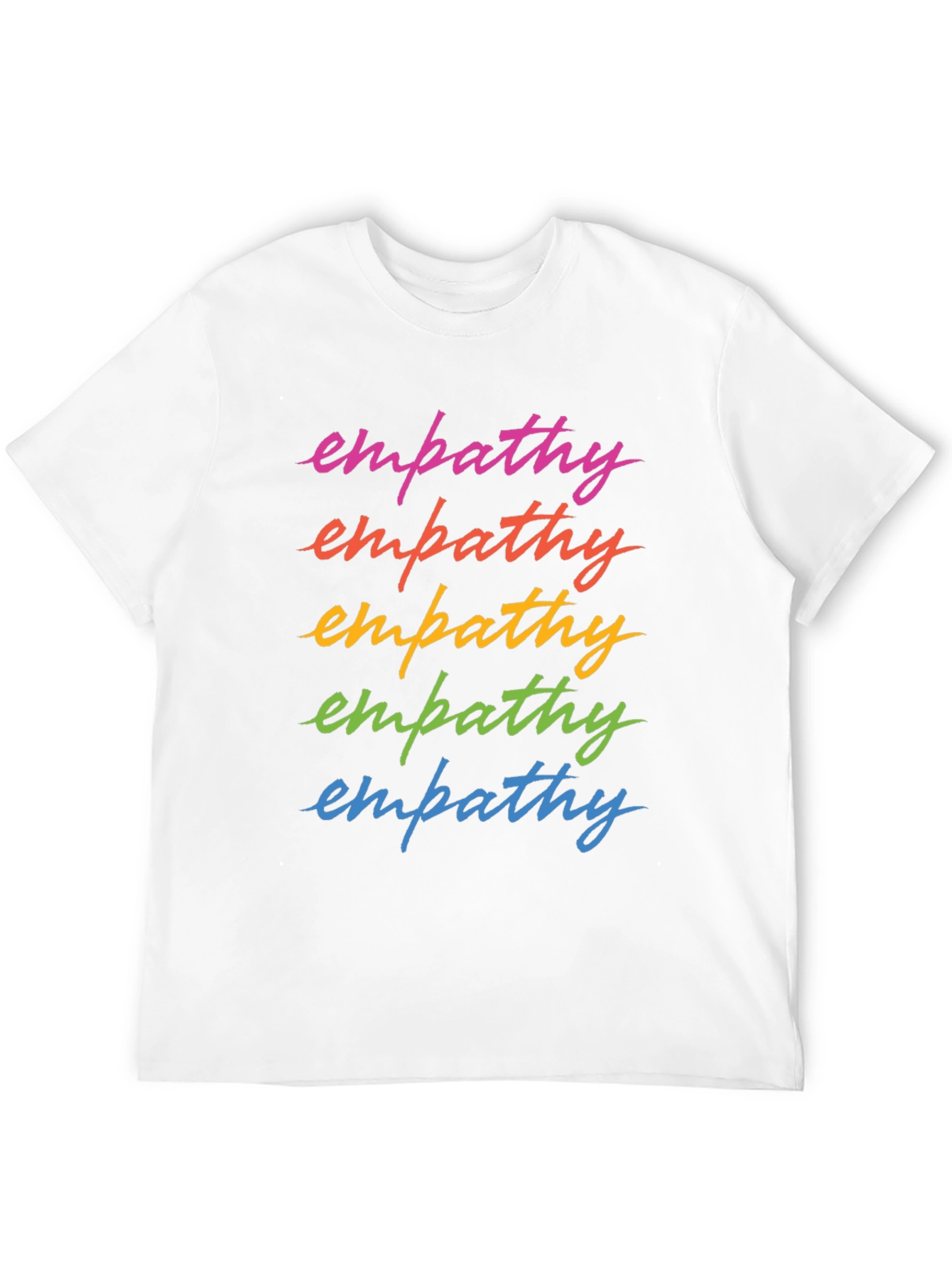 Empathy Rainbow T-Shirt - Black Graphic Tee