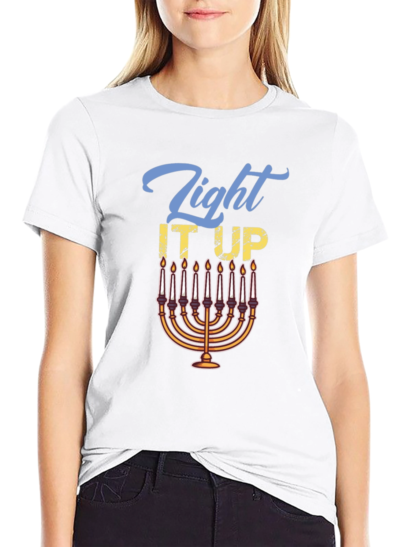 Light It Up Hanukkah T-Shirt