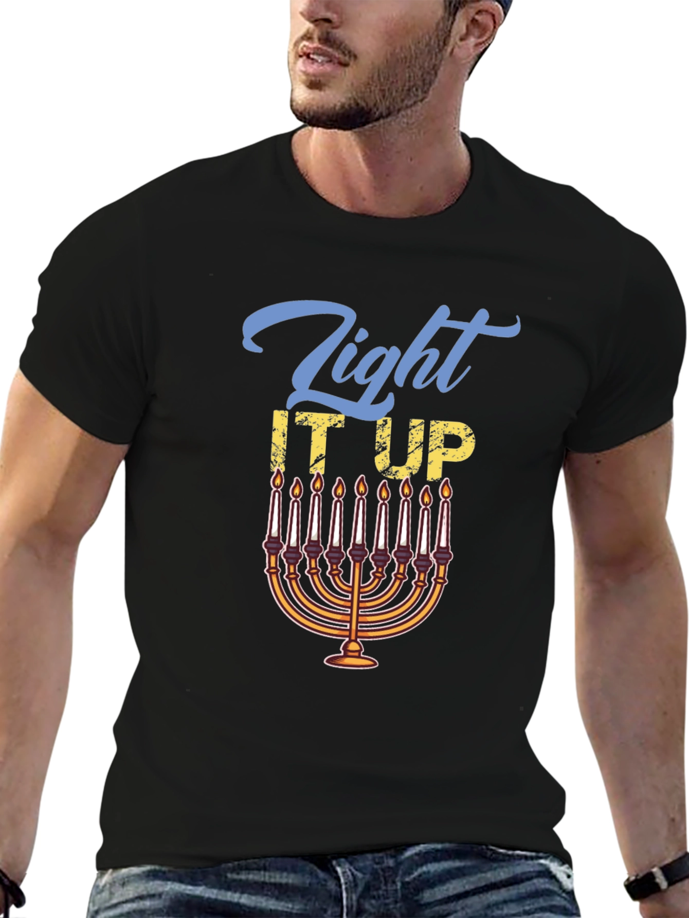 Light It Up Hanukkah T-Shirt