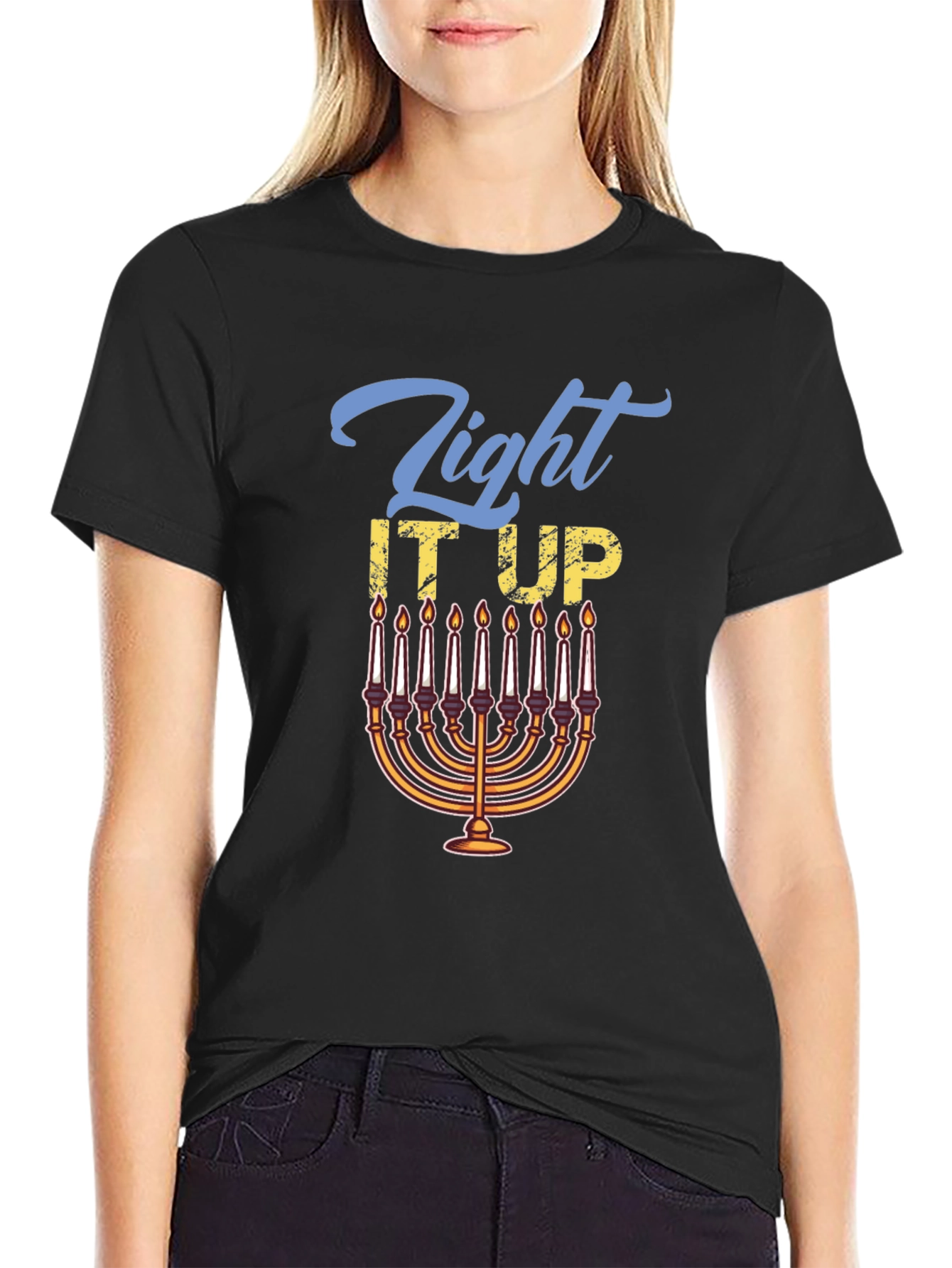 Light It Up Hanukkah T-Shirt