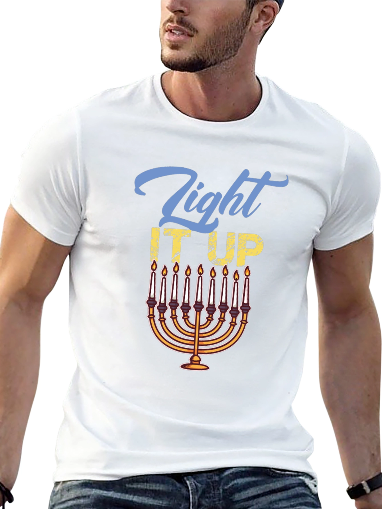 Light It Up Hanukkah T-Shirt