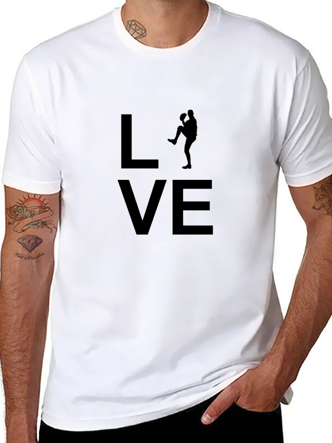 Love Baseball Tee - Pitcher Silhouette