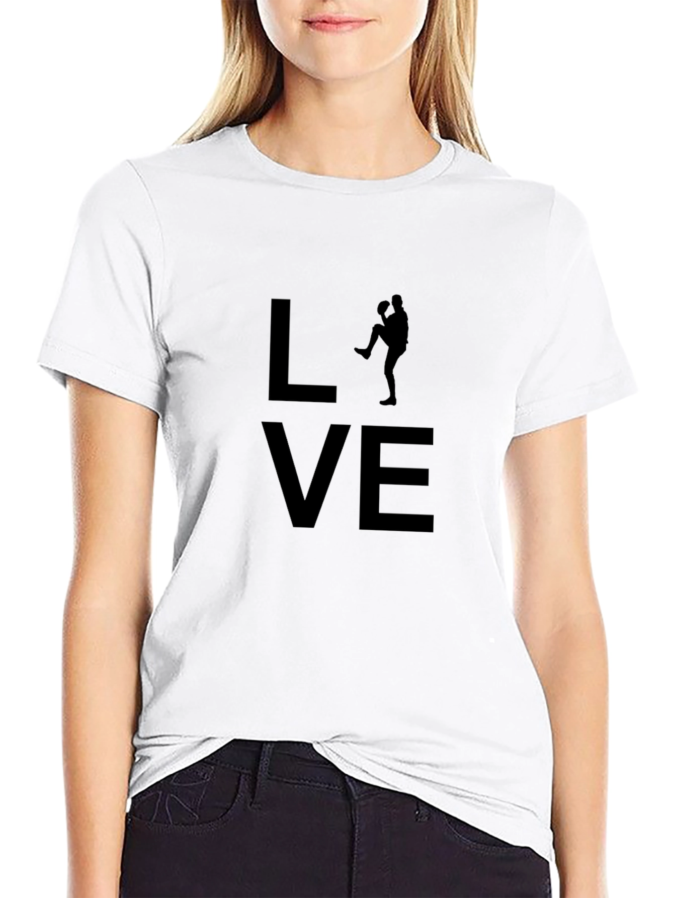 Love Baseball Tee - Pitcher Silhouette