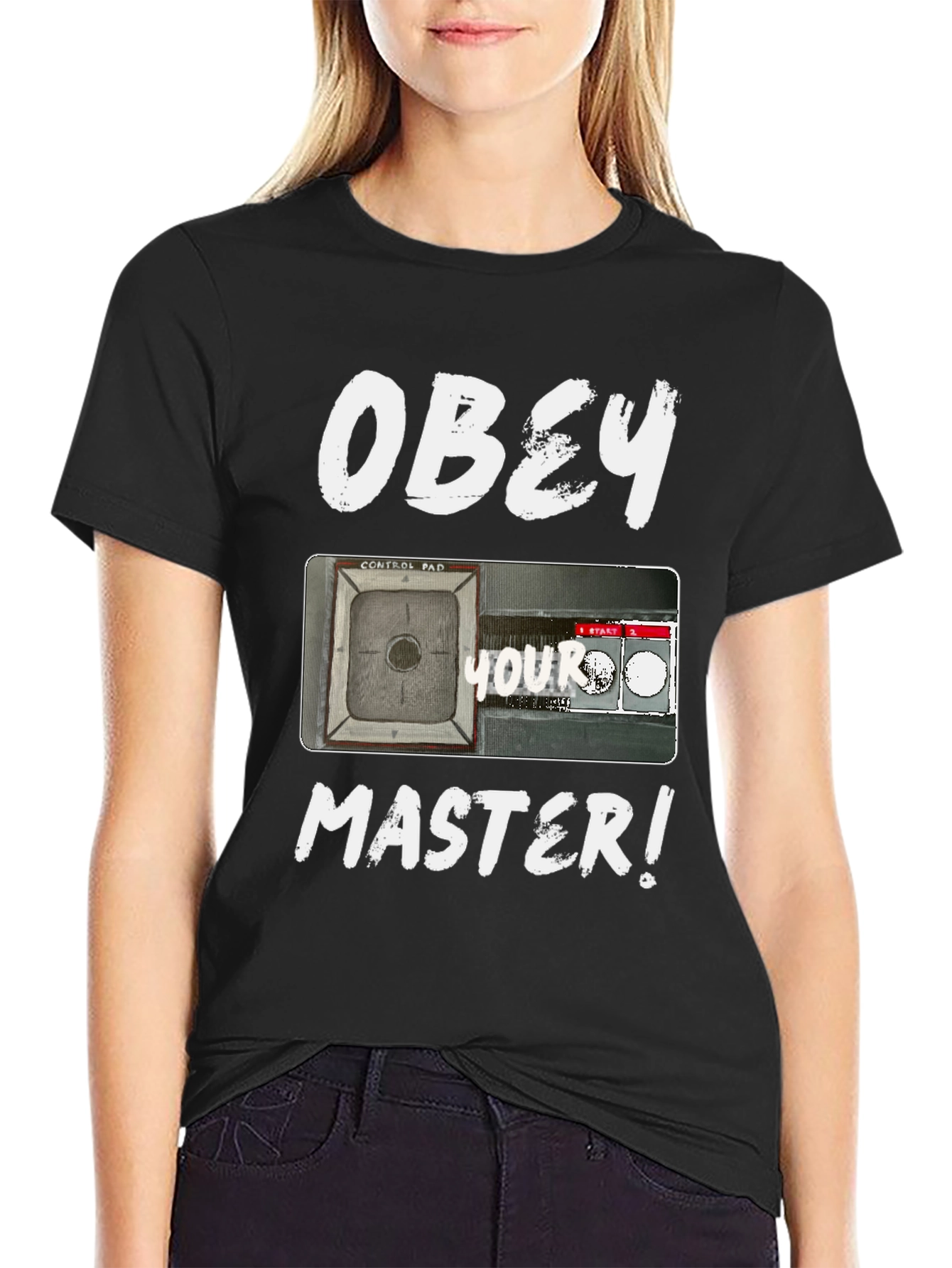 Obey Your Master T-Shirt - Control Pad Design