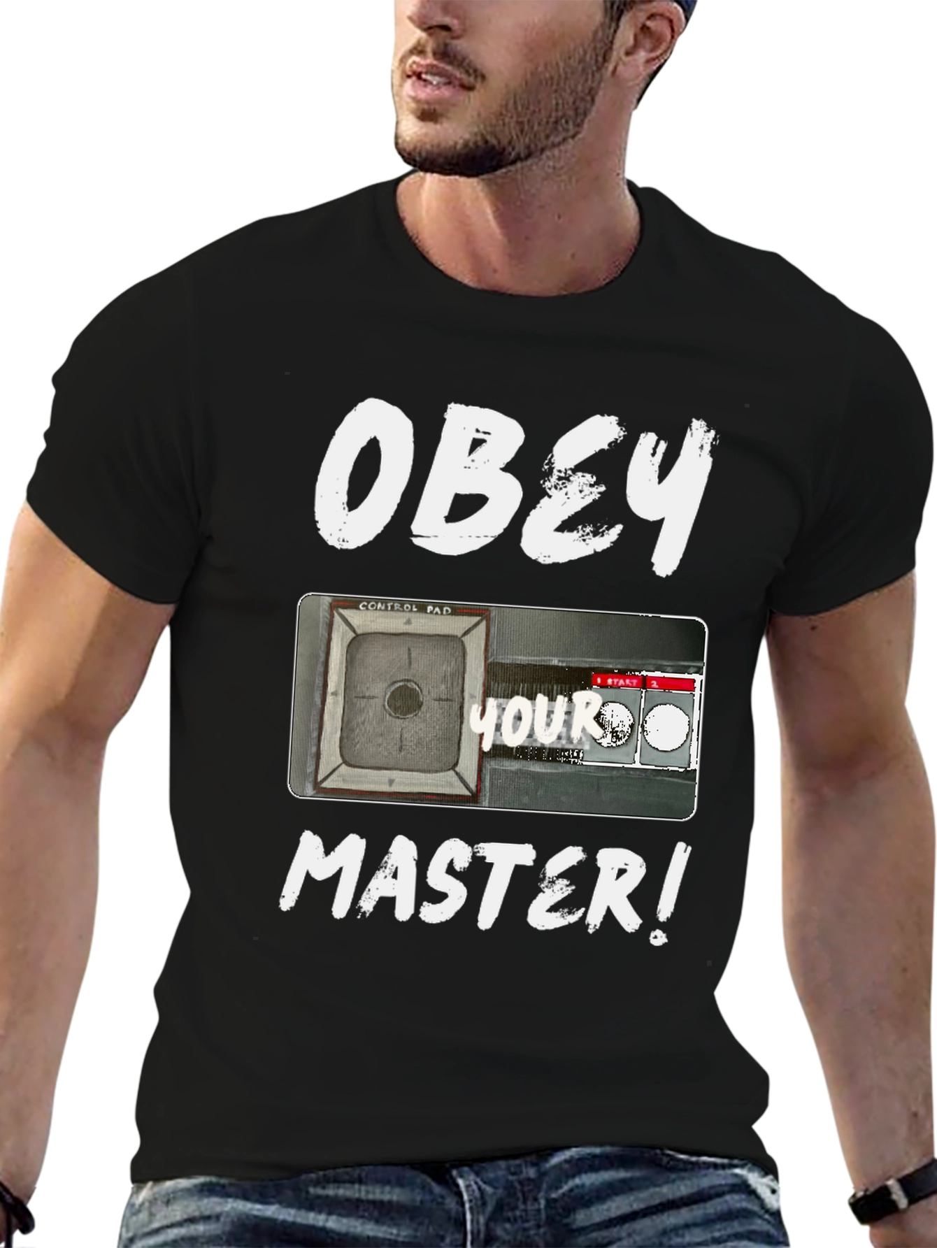 Obey Your Master T-Shirt - Control Pad Design