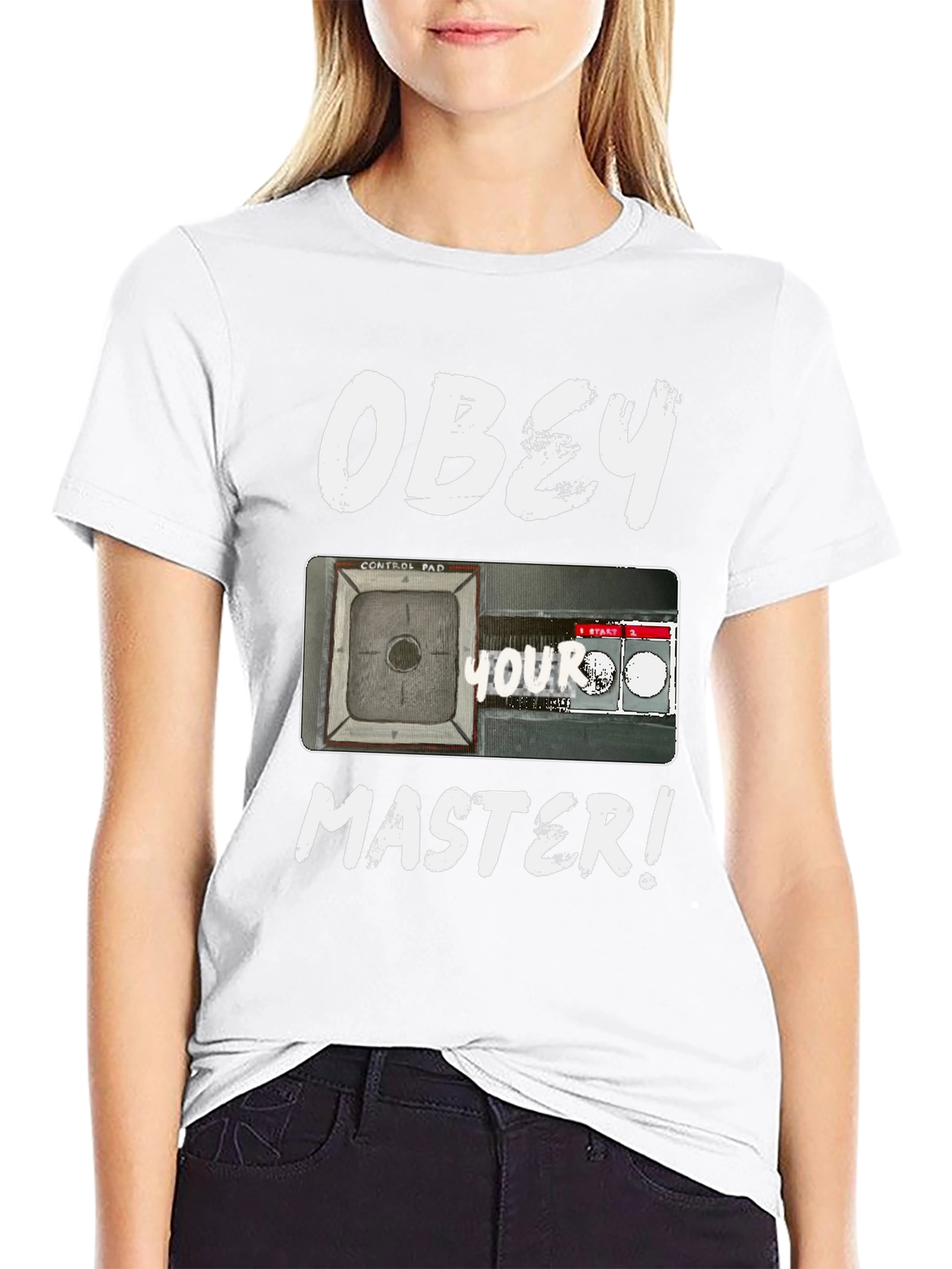 Obey Your Master T-Shirt - Control Pad Design