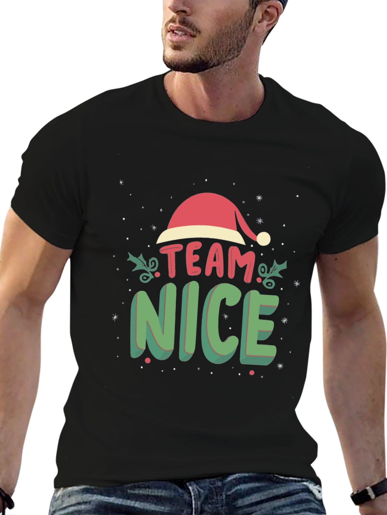 Team Nice Christmas Graphic Tee