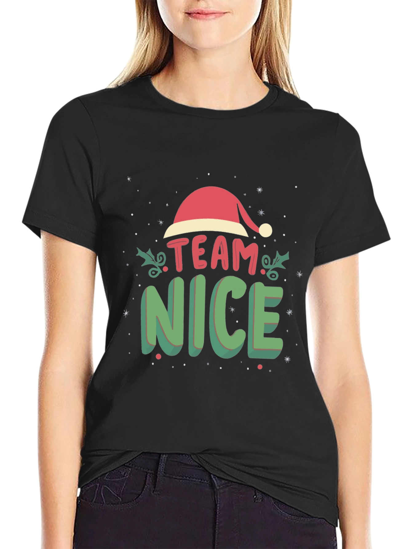 Team Nice Christmas Graphic Tee