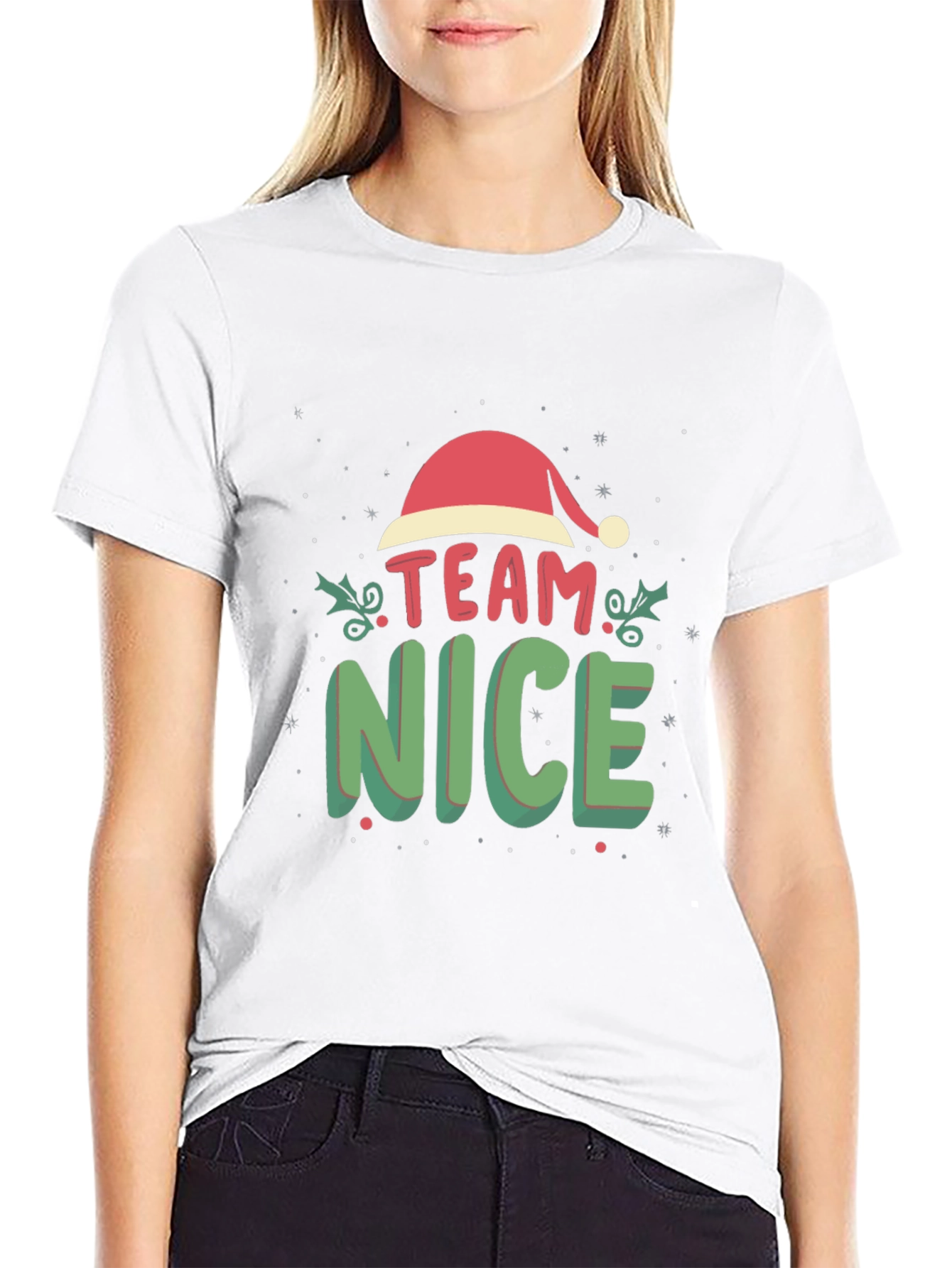 Team Nice Christmas Graphic Tee