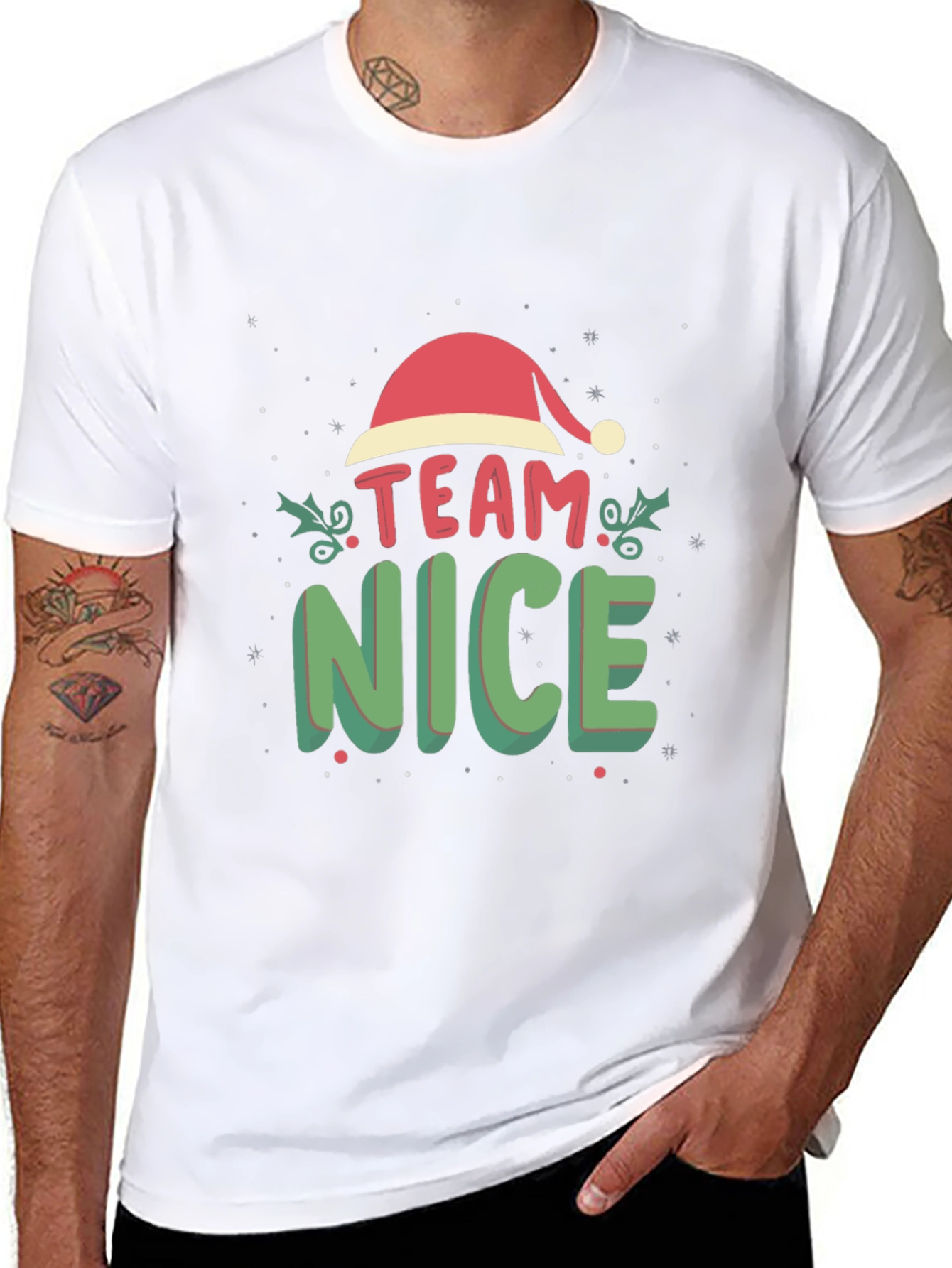 Team Nice Christmas Graphic Tee