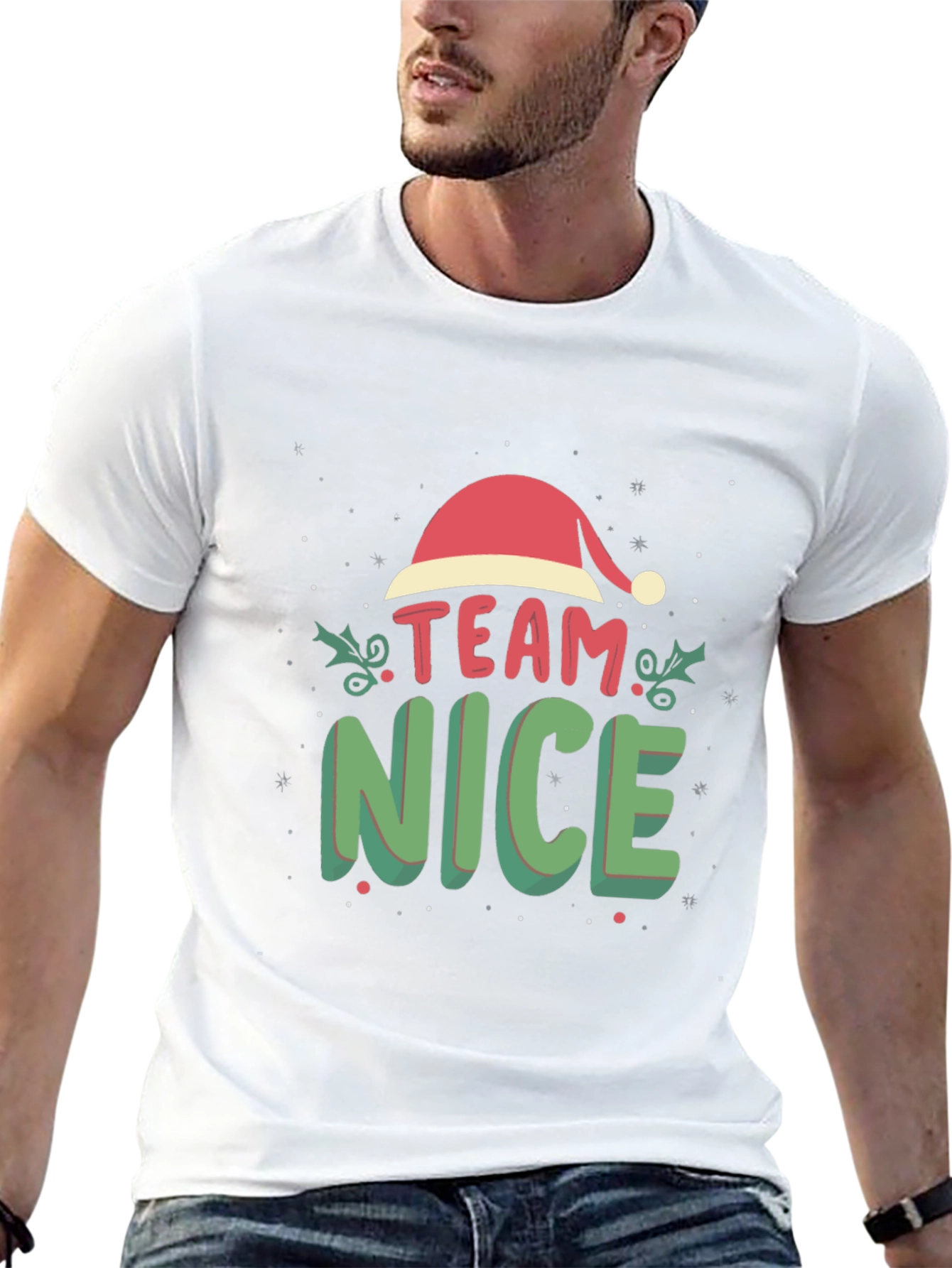 Team Nice Christmas Graphic Tee