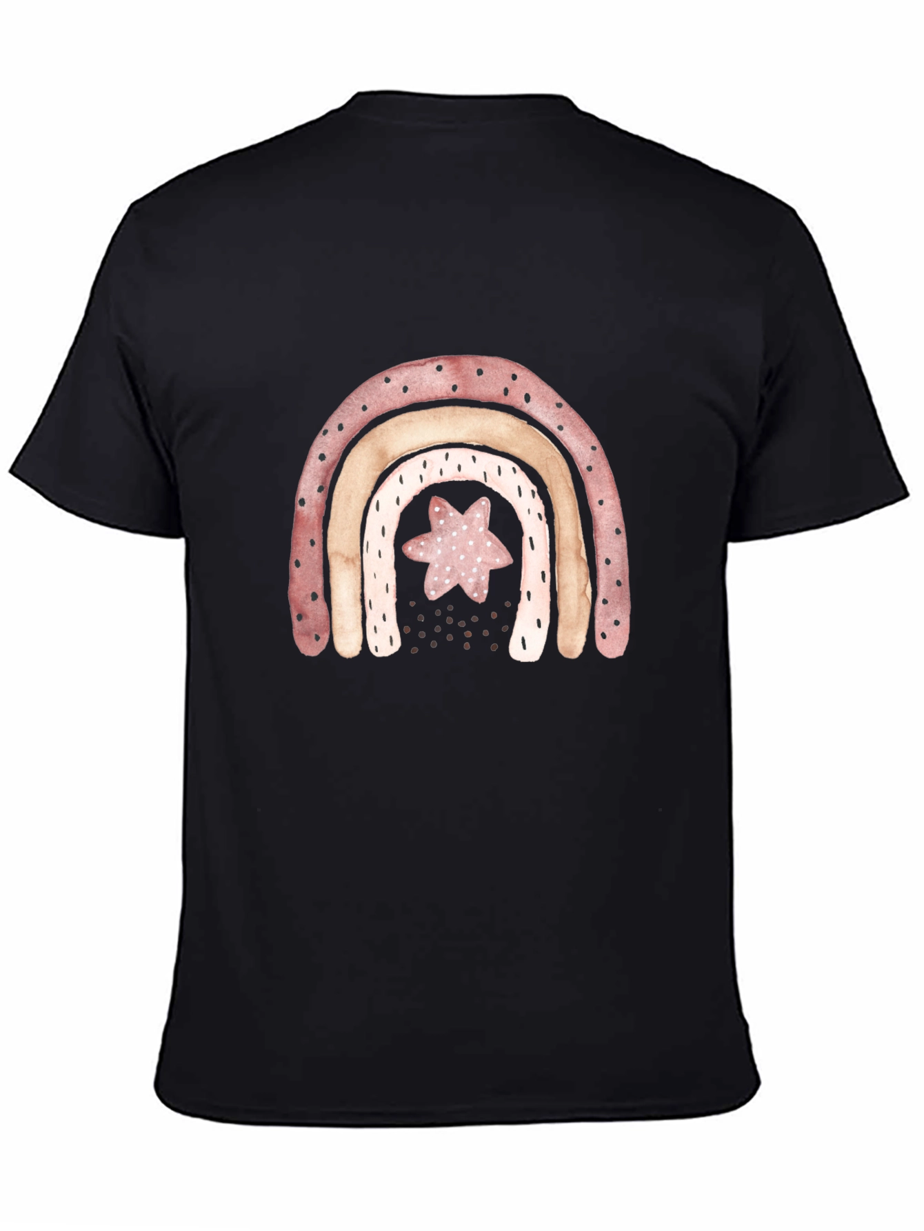 Rainbow Star Graphic Tee - Casual Comfort