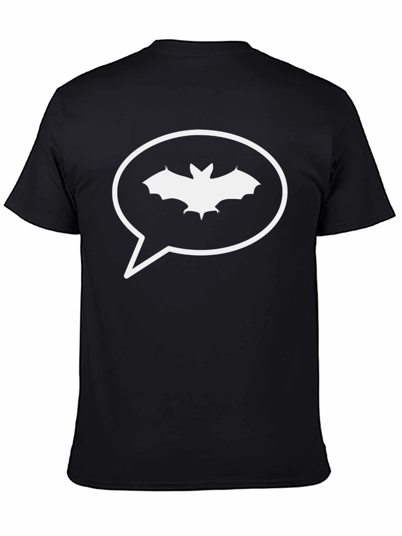 Bat Chat T-Shirt - Black Cotton Tee
