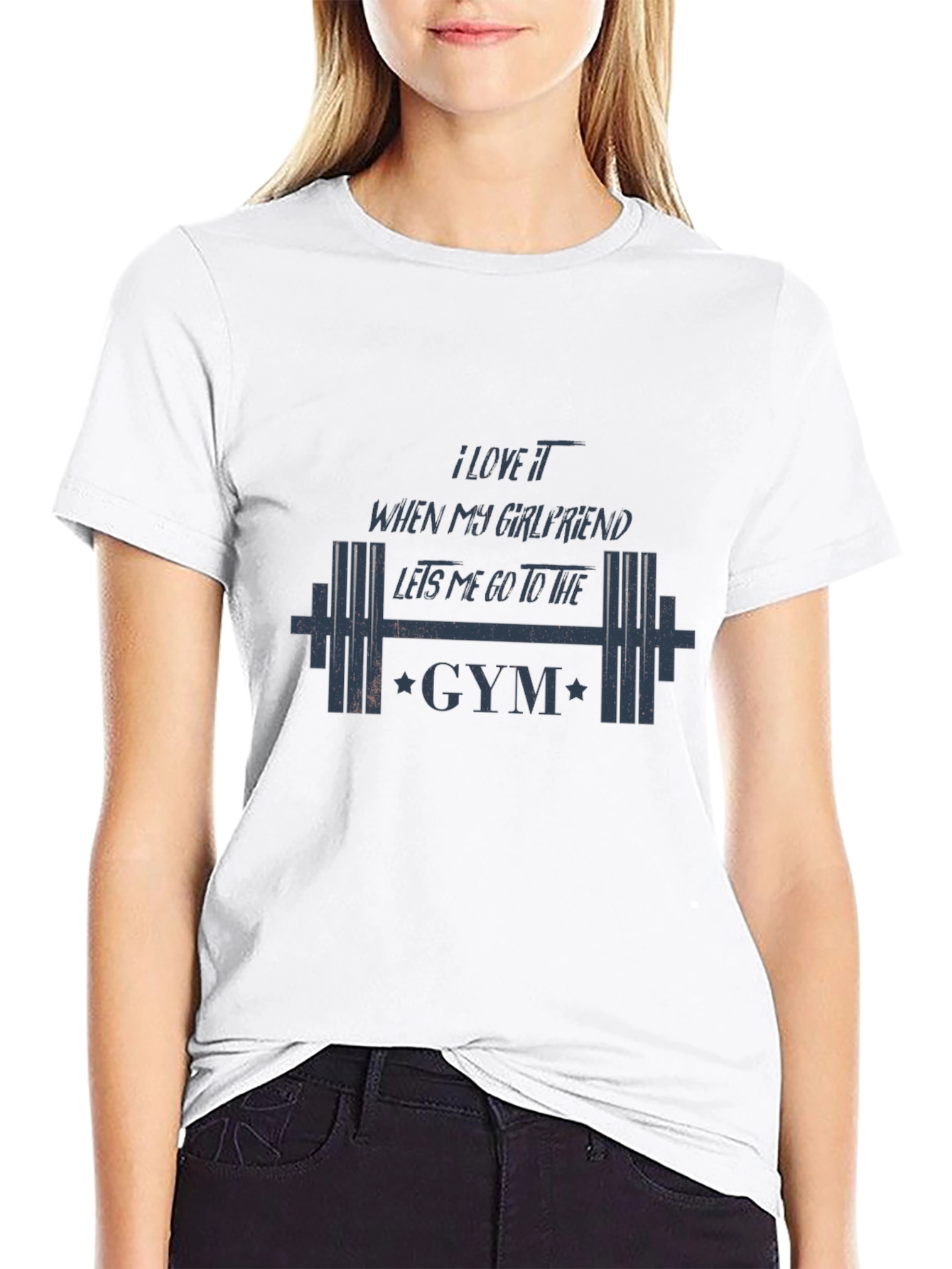 Gym Lover T-Shirt - I Love My Girlfriend