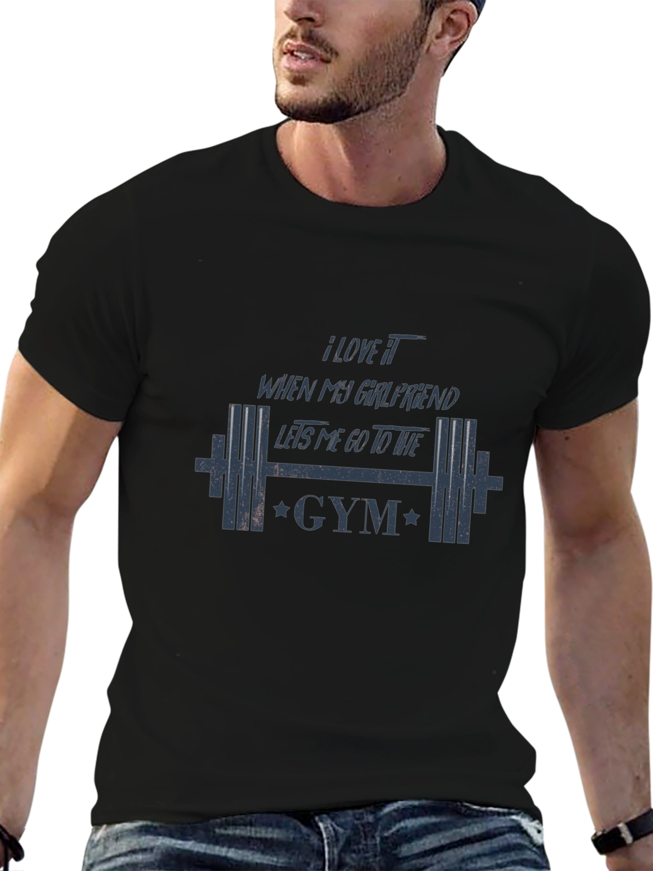 Gym Lover T-Shirt - I Love My Girlfriend