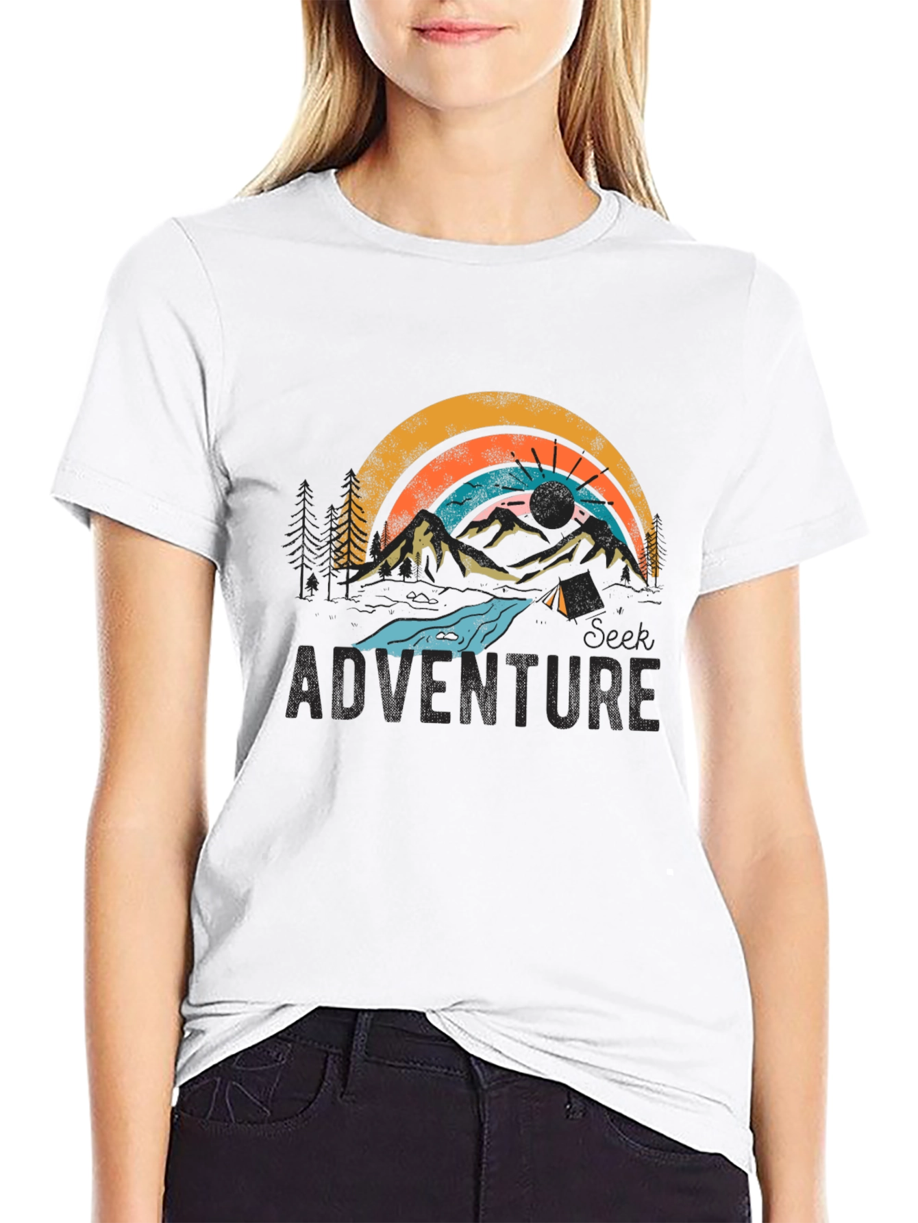 Seek Adventure Graphic Tee - Unisex Camping Shirt