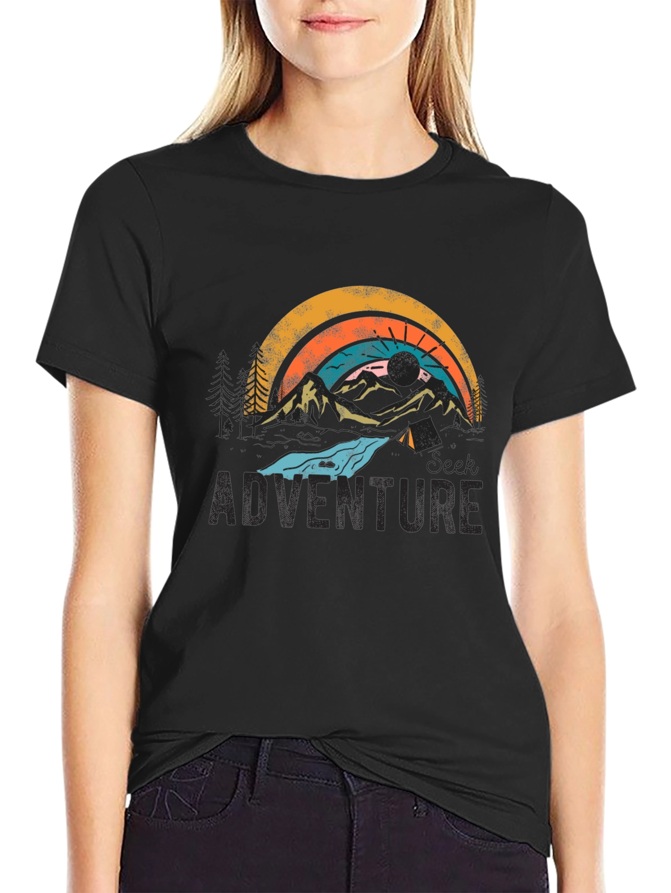 Seek Adventure Graphic Tee - Unisex Camping Shirt