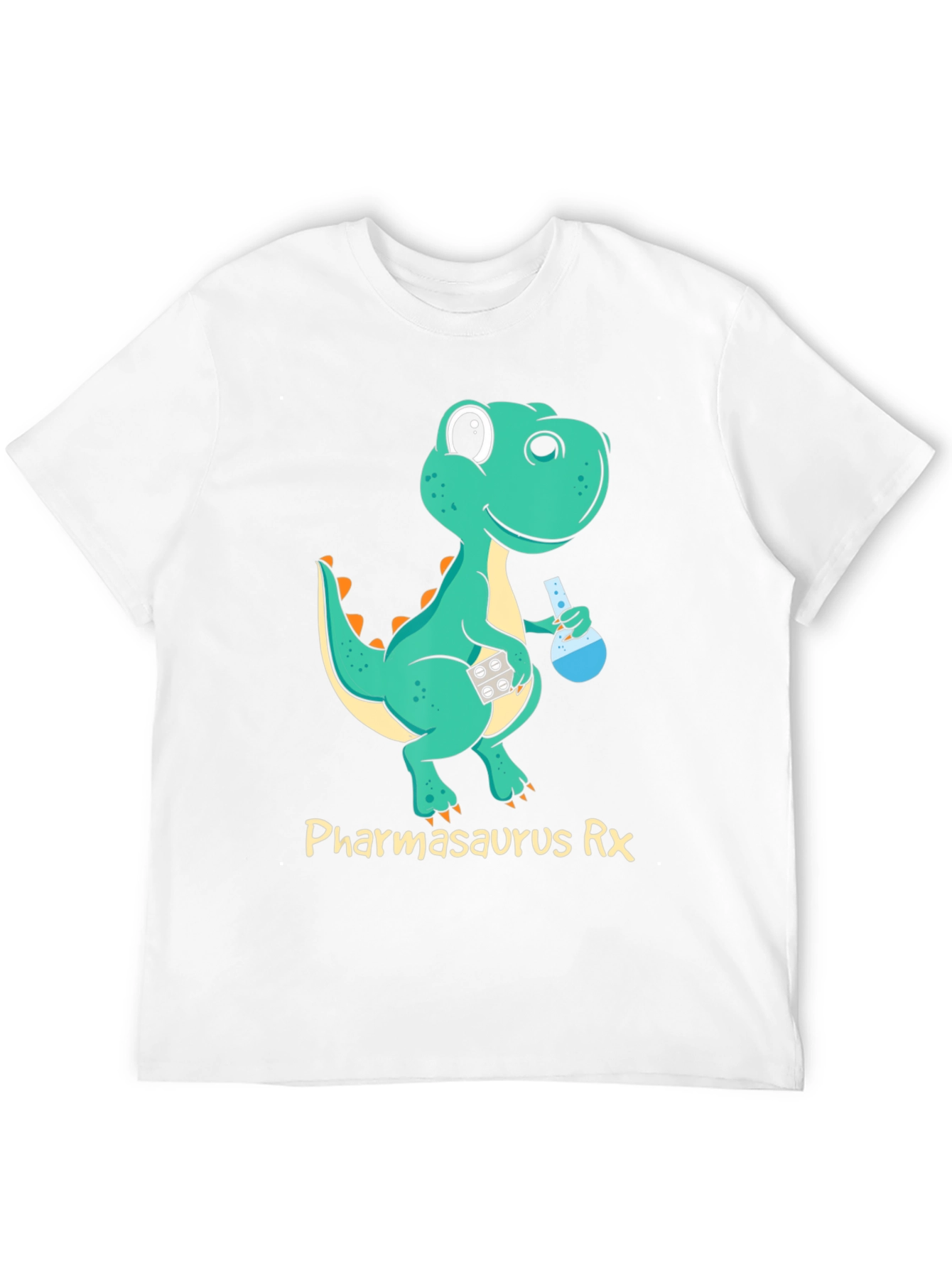 Pharmasaurus Rx Black T-Shirt - Dinosaur Pharmacist!