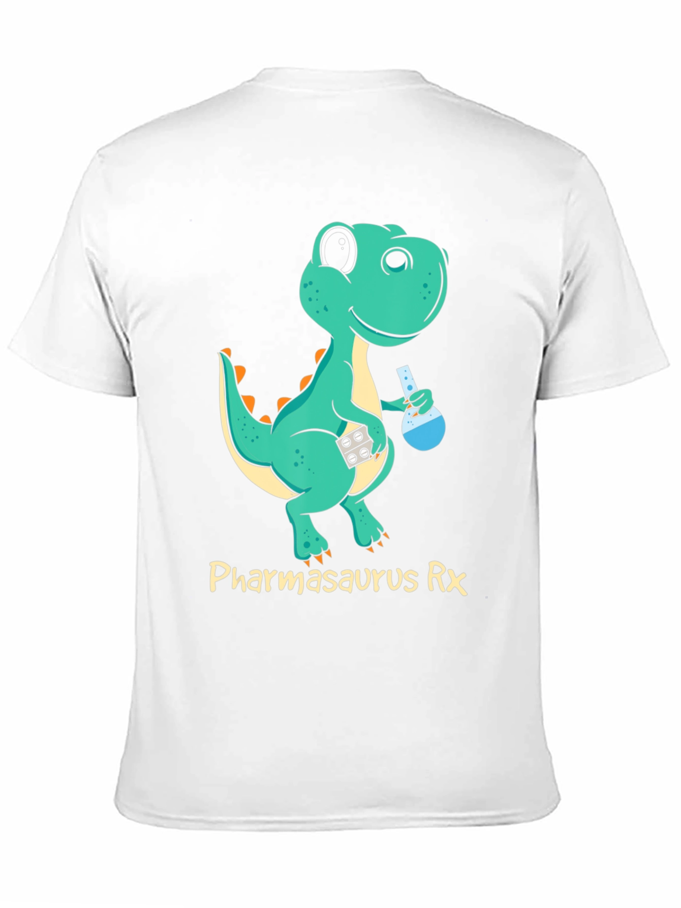 Pharmasaurus Rx Black T-Shirt - Dinosaur Pharmacist!