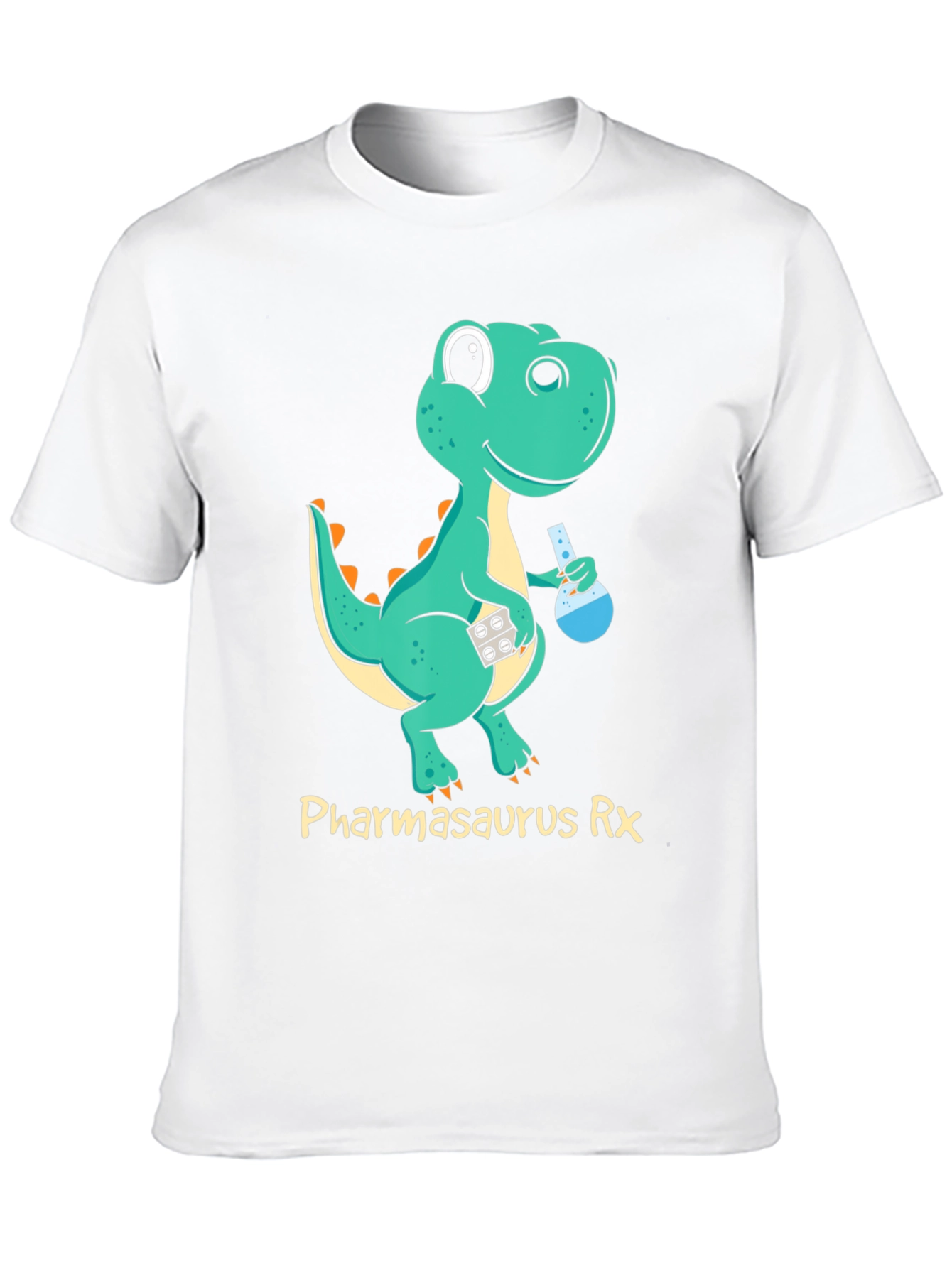 Pharmasaurus Rx Black T-Shirt - Dinosaur Pharmacist!