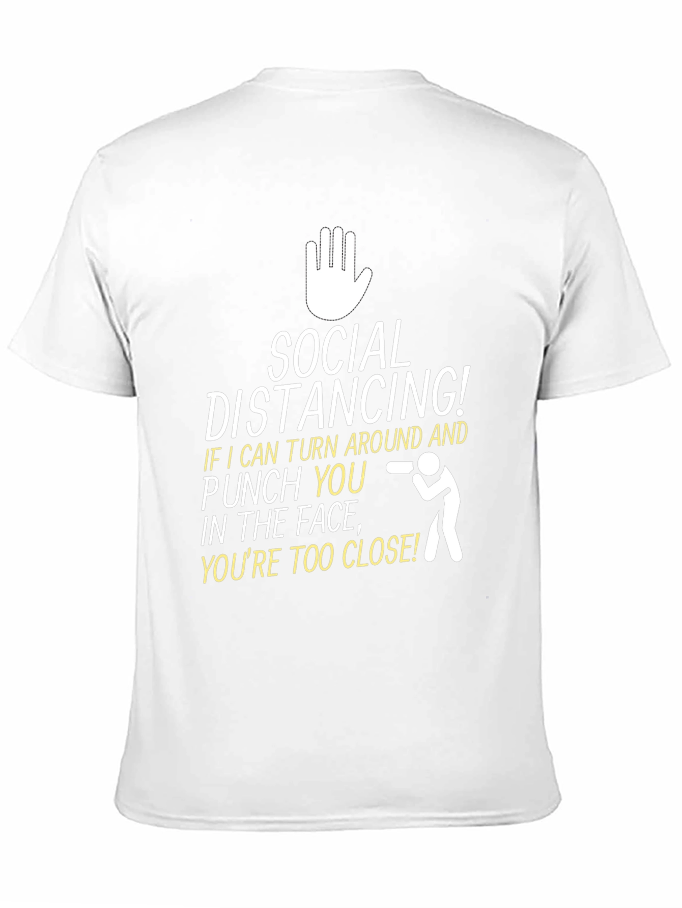 Social Distancing Graphic Tee - Funny Novelty T-Shirt