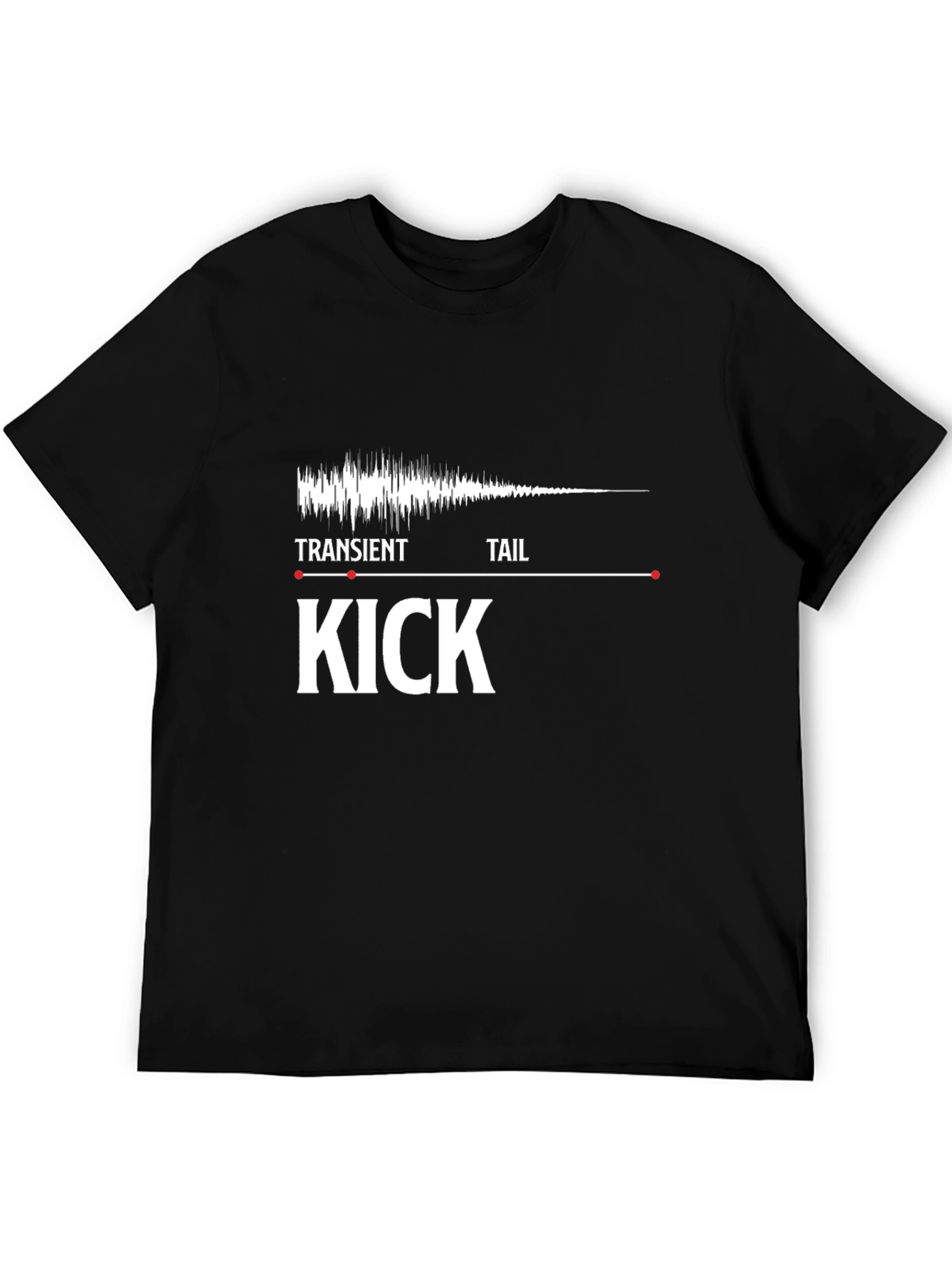 Kick Drum Transient Tail T-Shirt - Music Production Tee