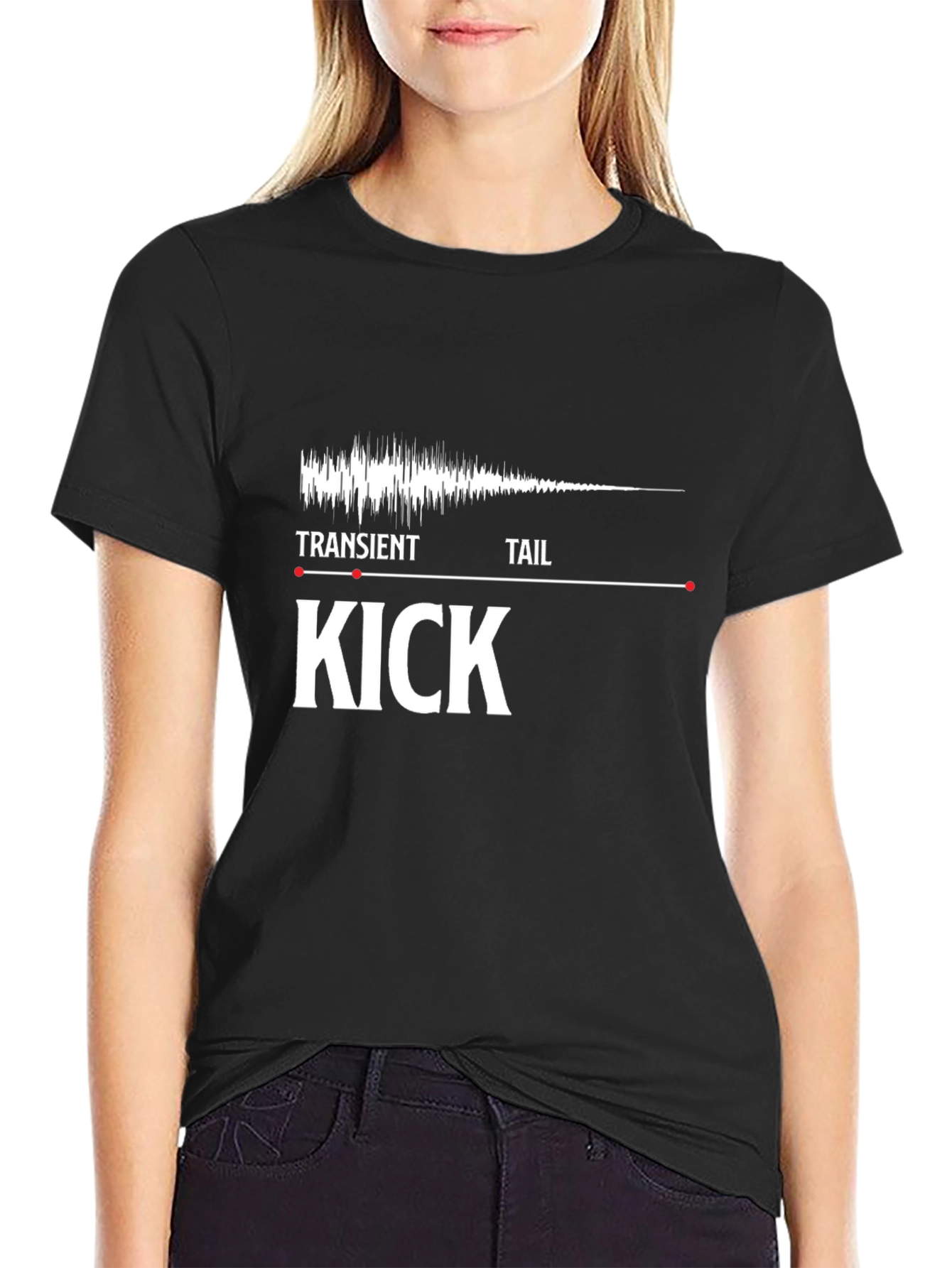 Kick Drum Transient Tail T-Shirt - Music Production Tee