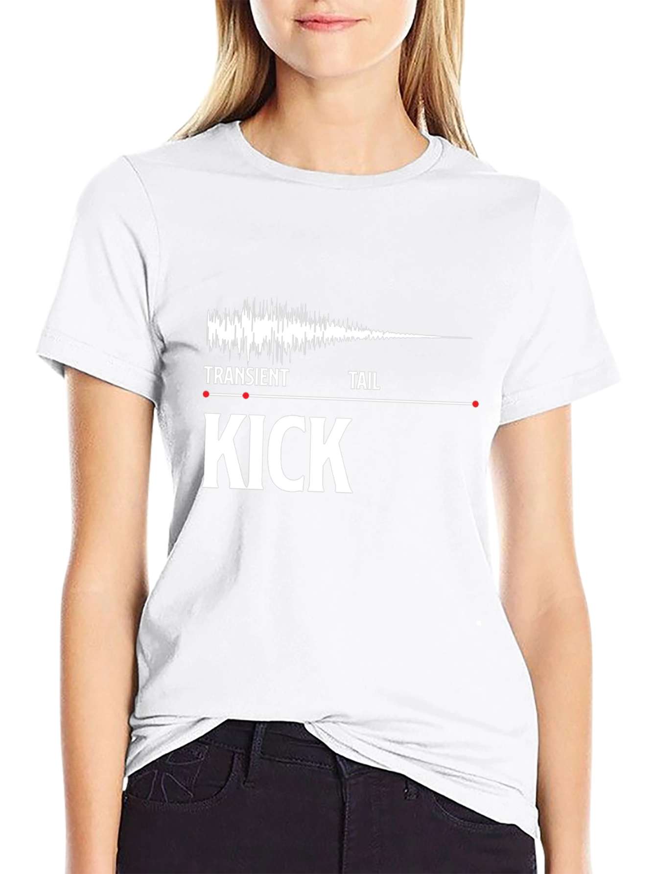 Kick Drum Transient Tail T-Shirt - Music Production Tee