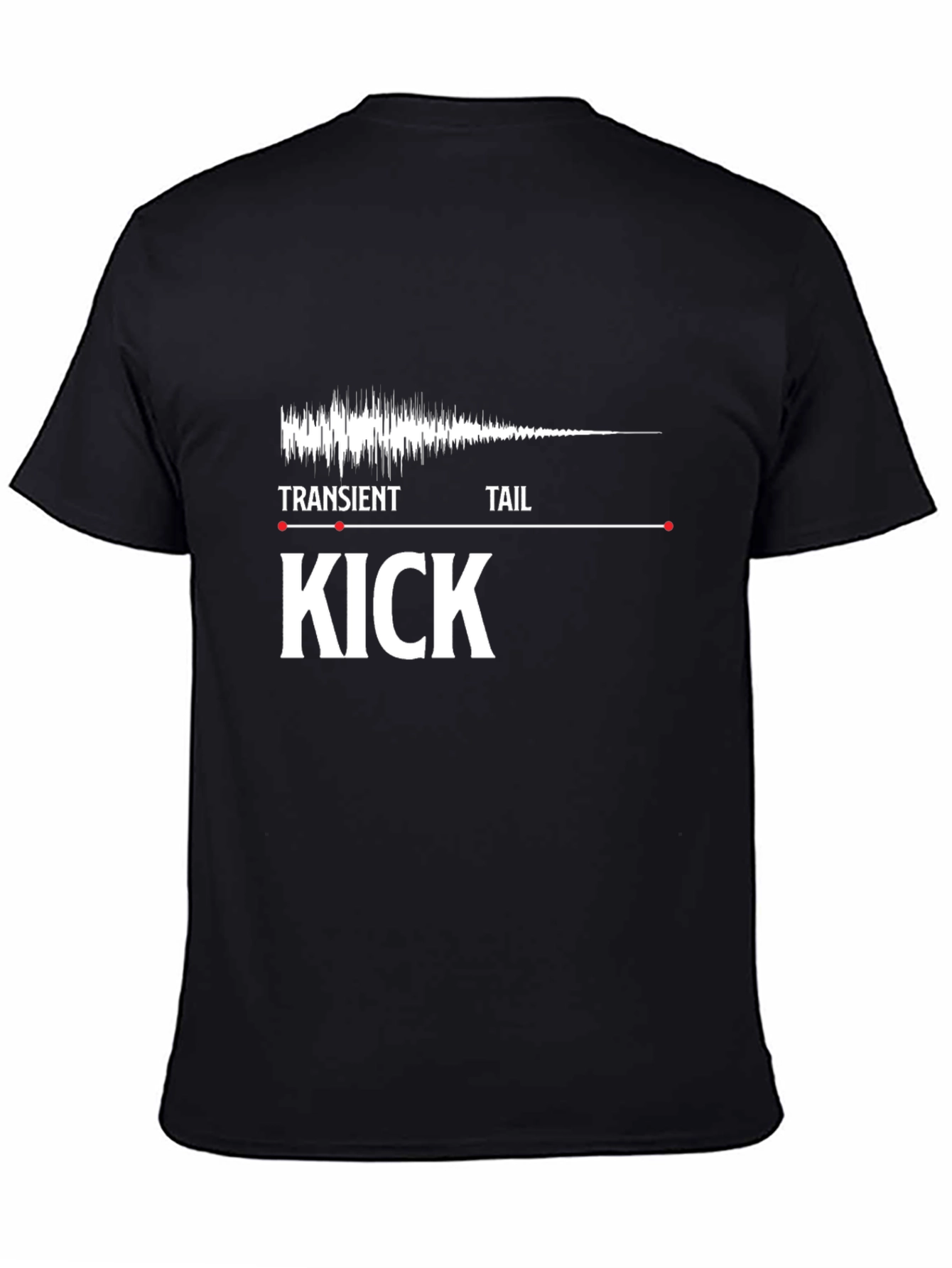 Kick Drum Transient Tail T-Shirt - Music Production Tee